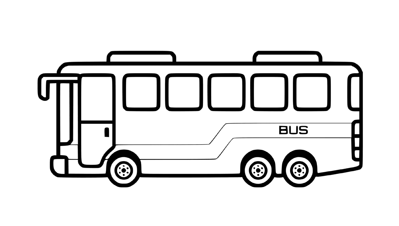  Un autobus di trasporto urbano in città 