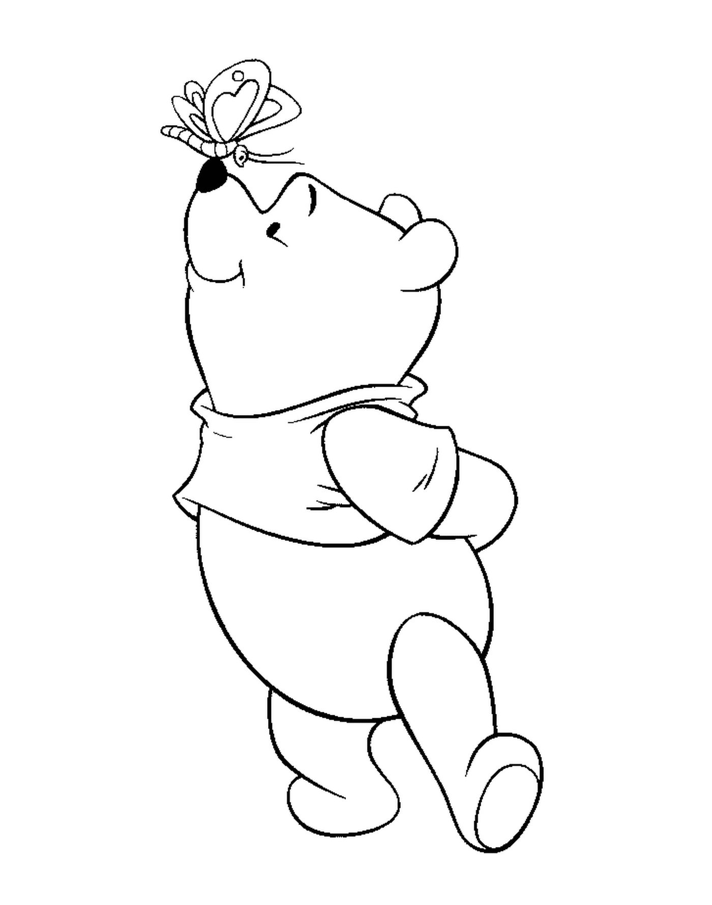  Winnie il Pooh con farfalla 
