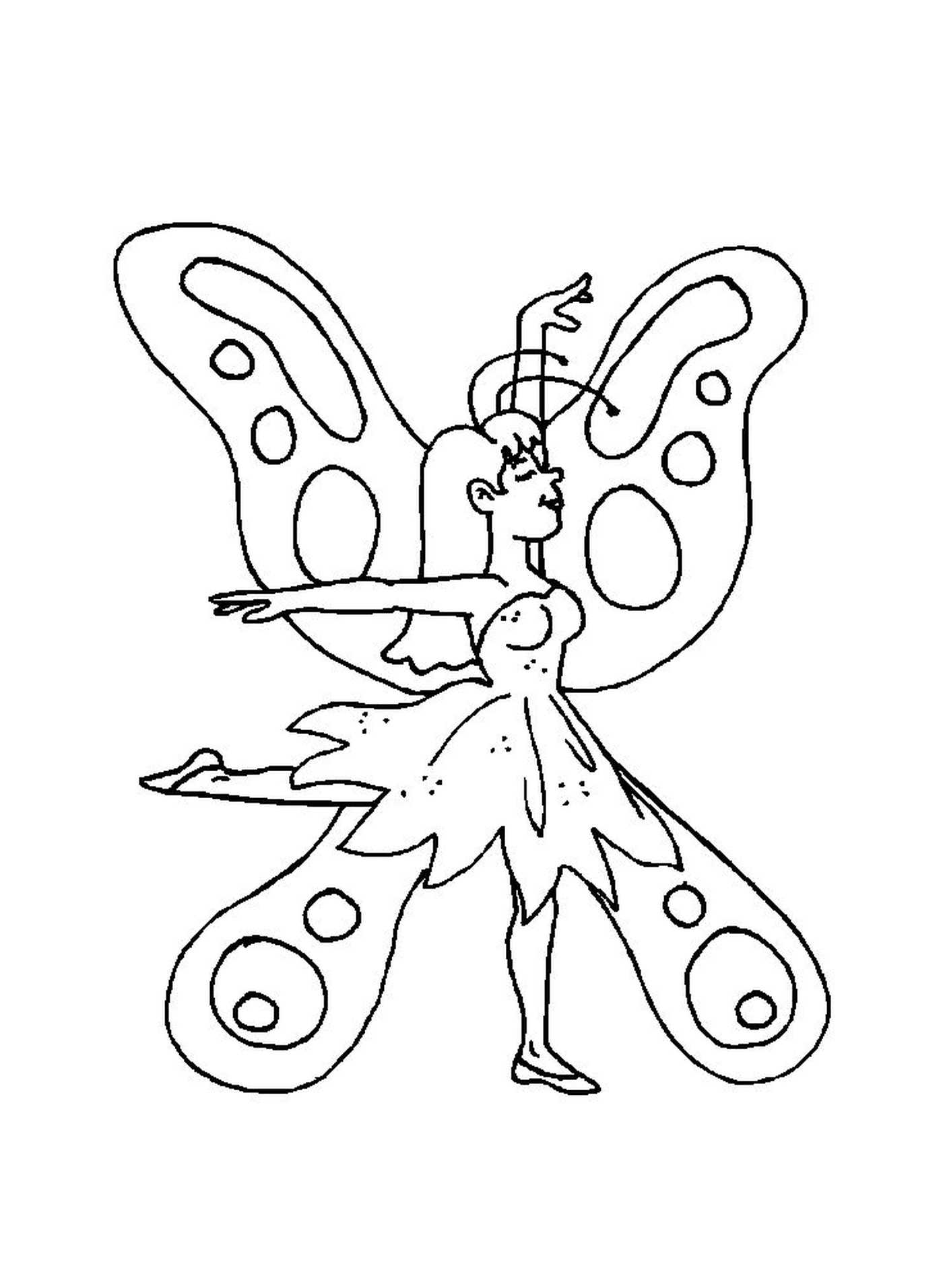  fairy graceful flirtating butterfly 