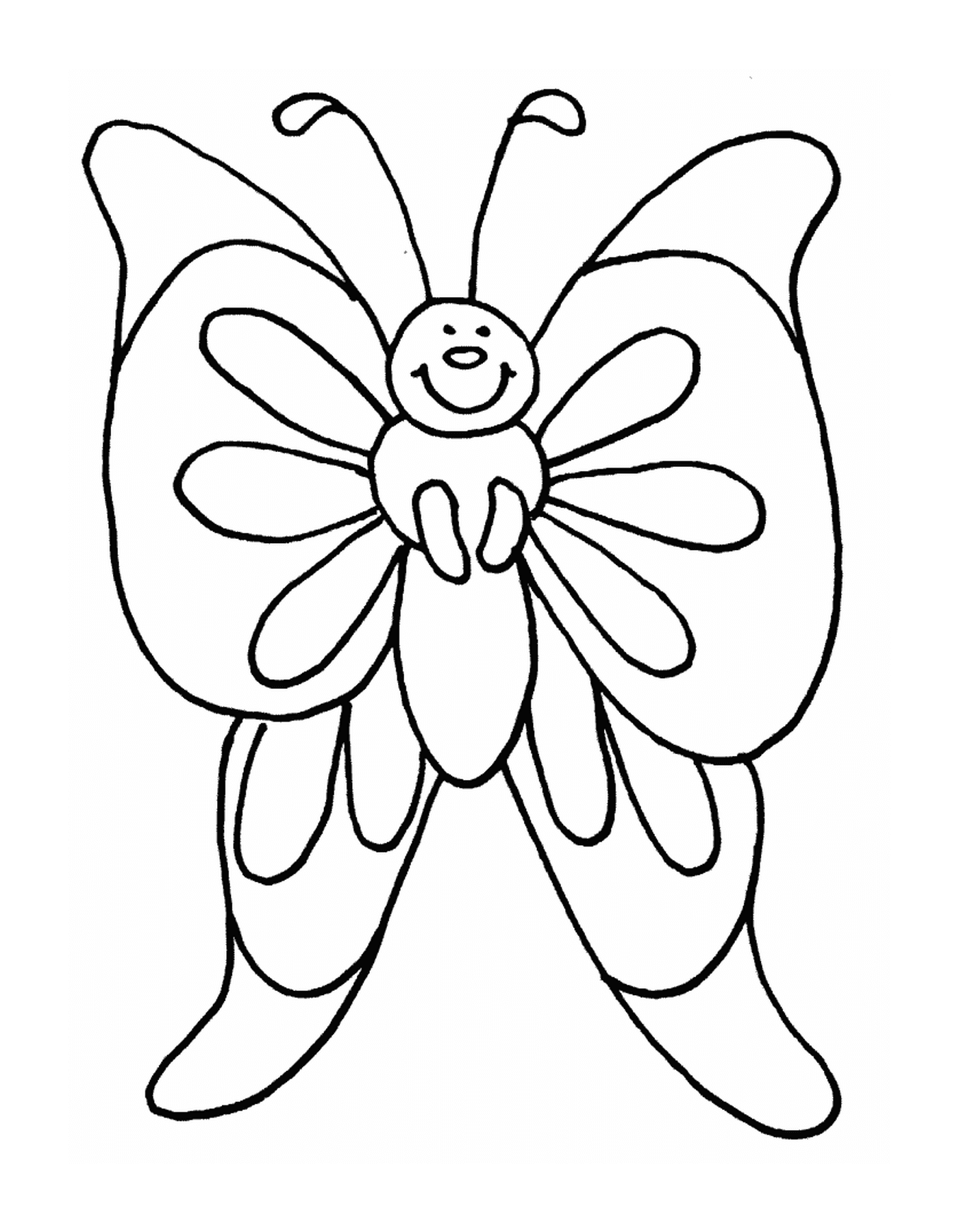  Mariposa delicada con alas traslúcidas 