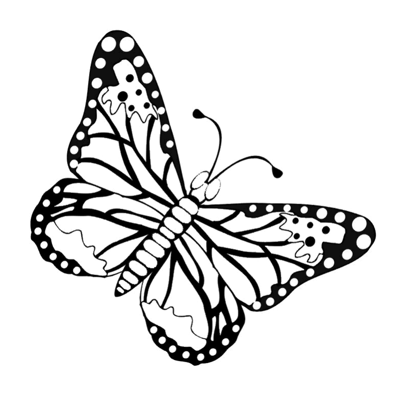  Leichte Schmetterling in der Luft 