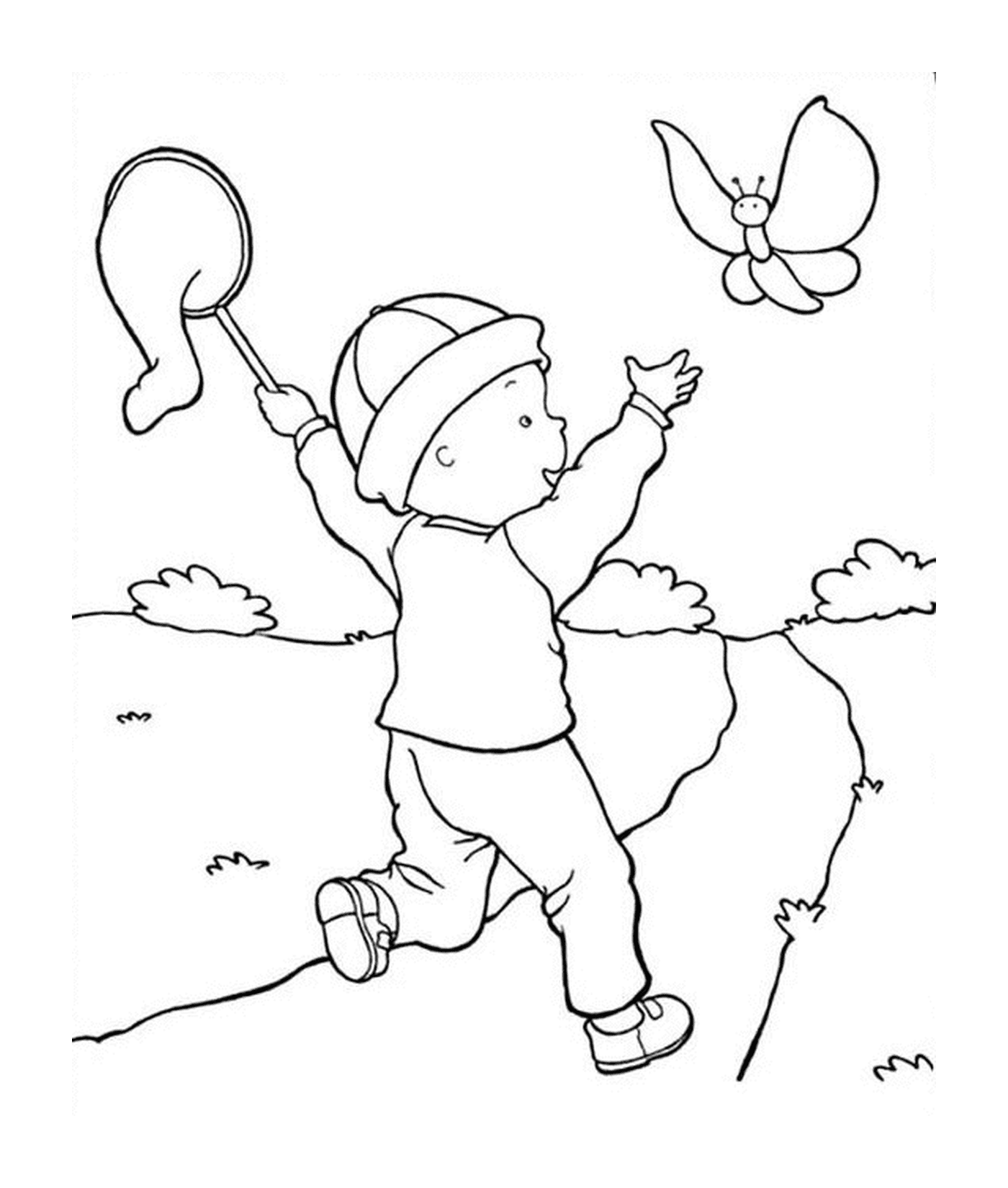  Child flying kite 