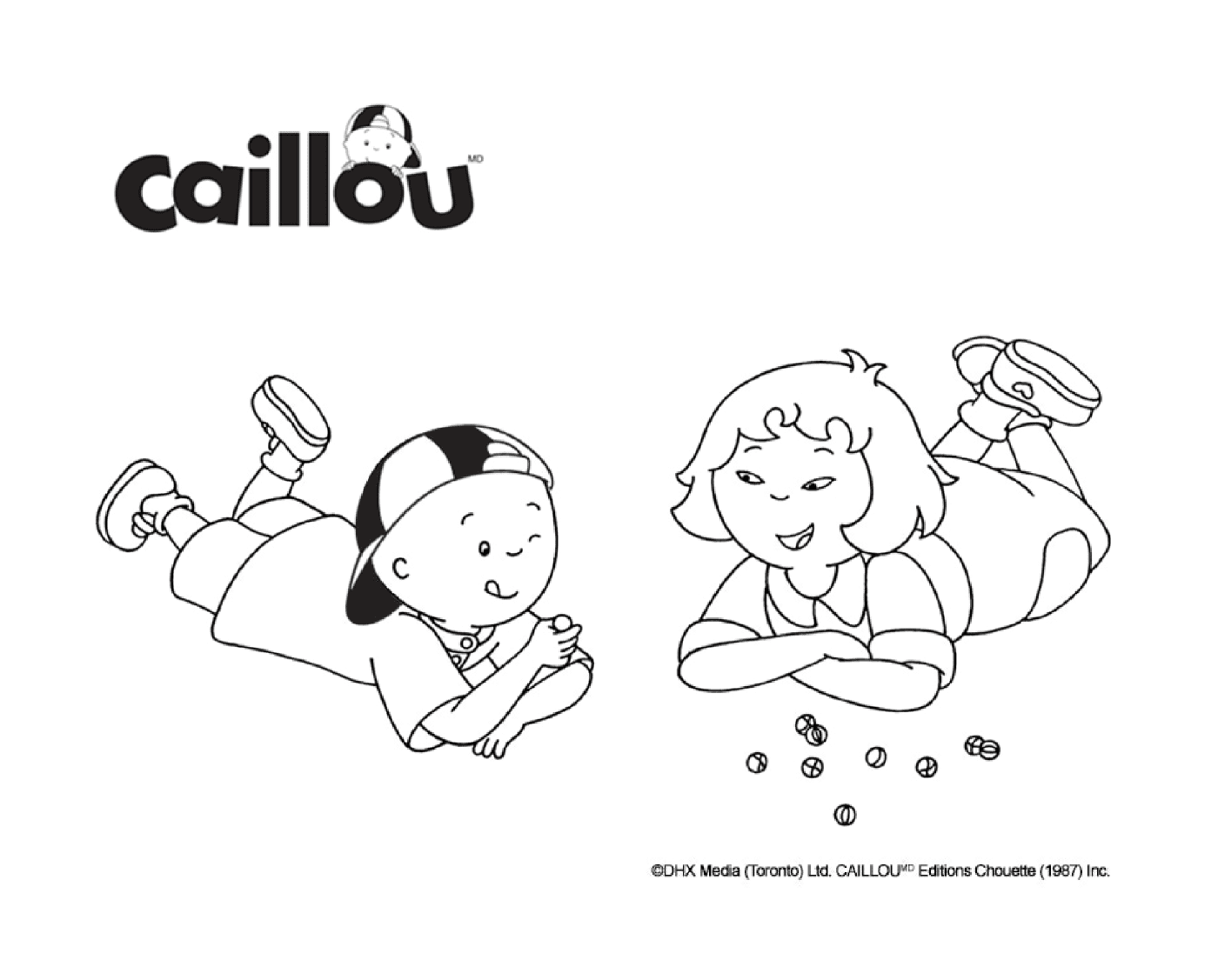 Balls with Caillou and Sarah 