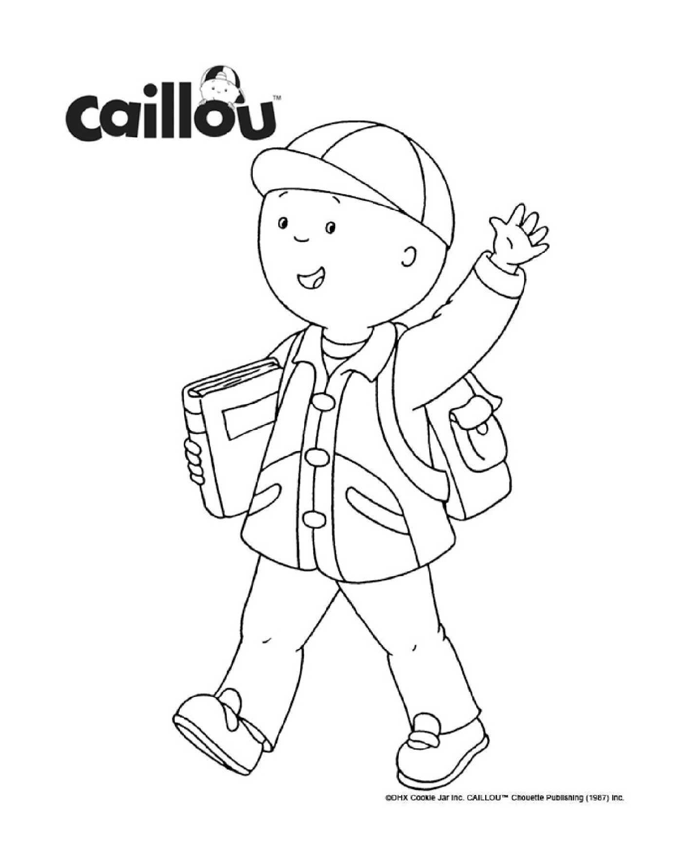  Back to school: Caillou likes to go to school 