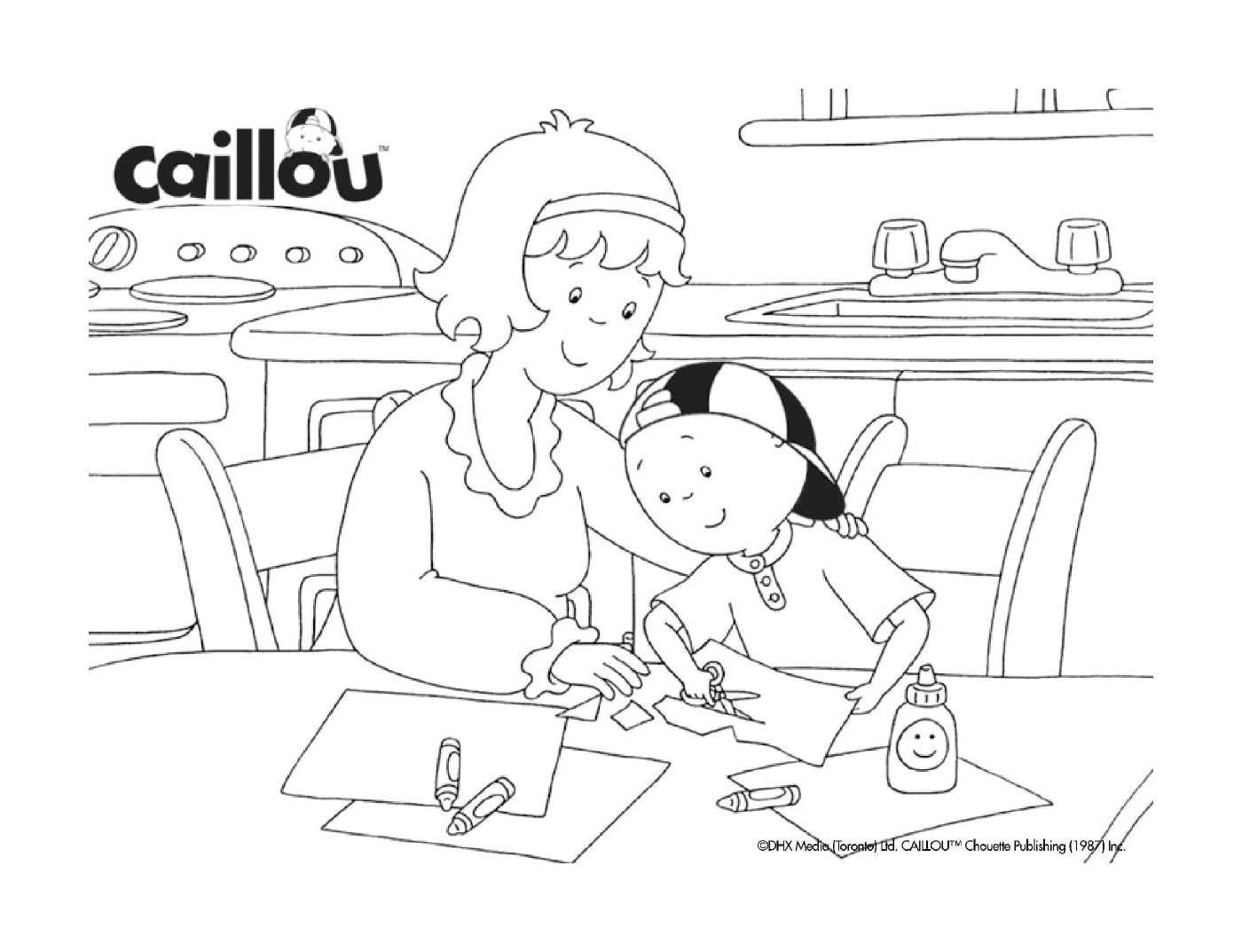  Family DIY activity with Mama and Caillou 
