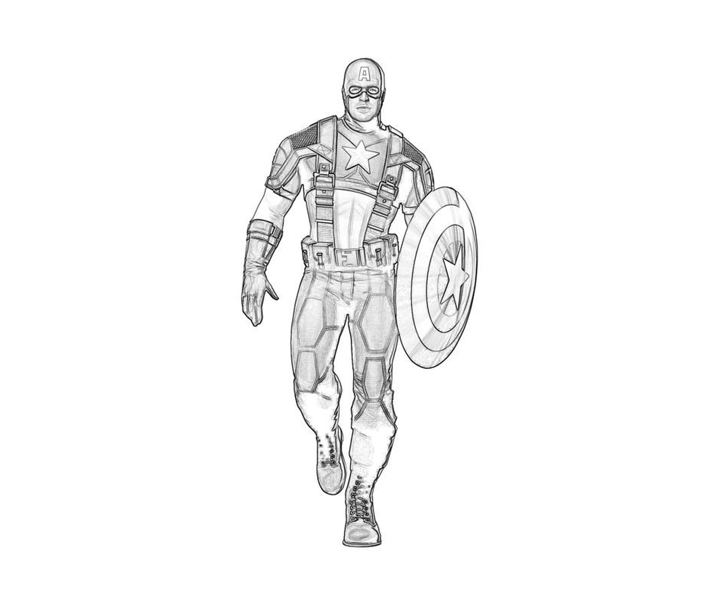  A man in Captain America's suit 