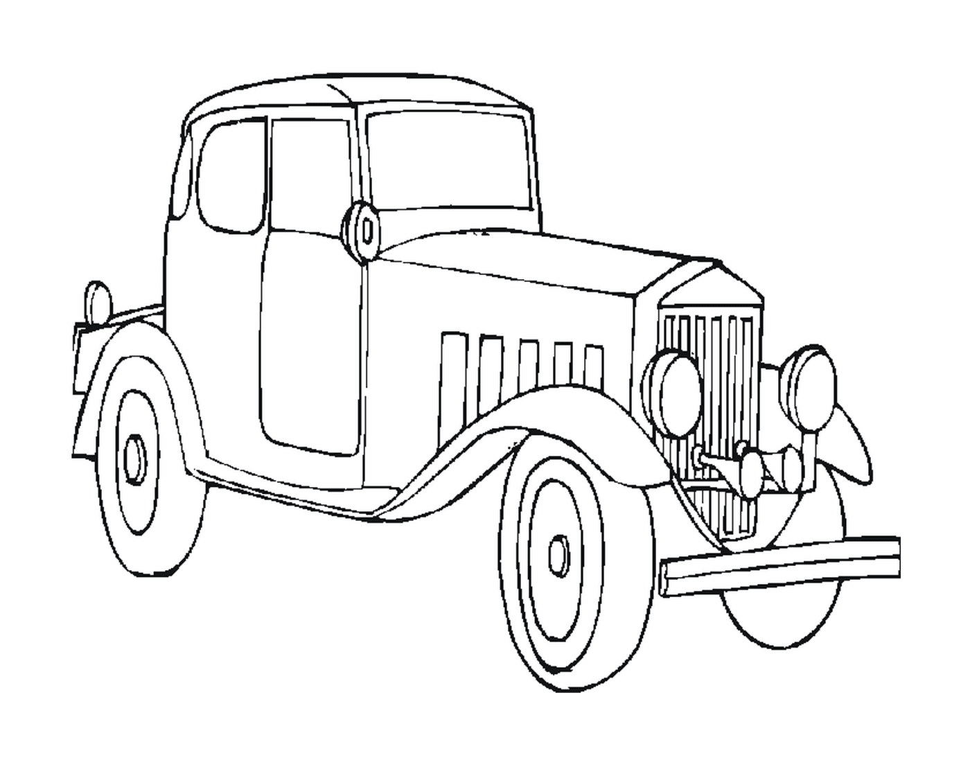  Altes Auto gezeichnet 