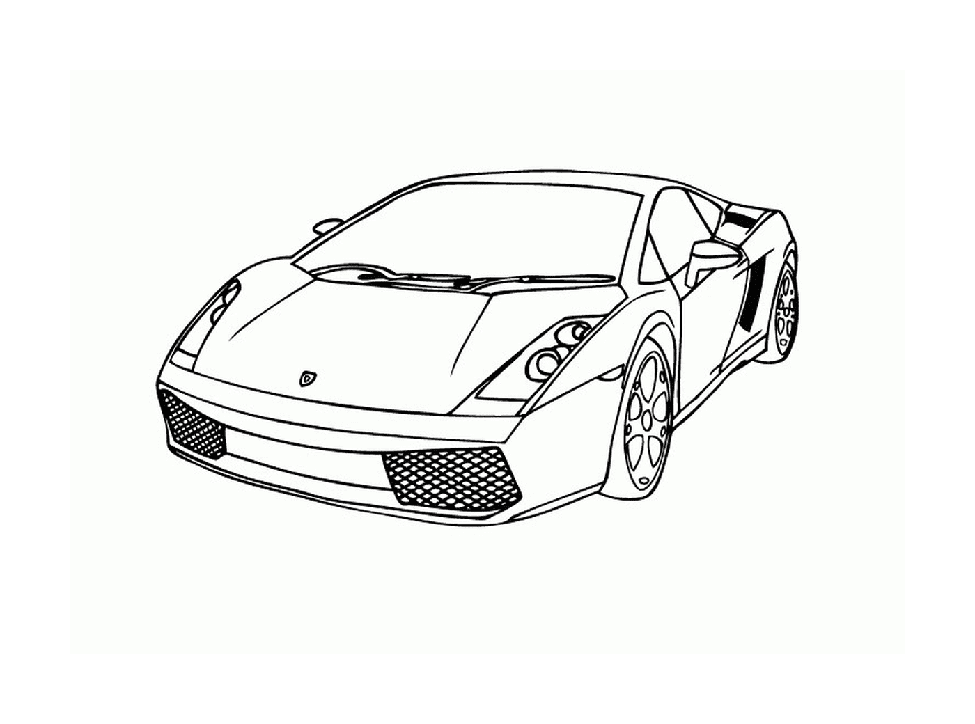  Lamborghini cars, top view 