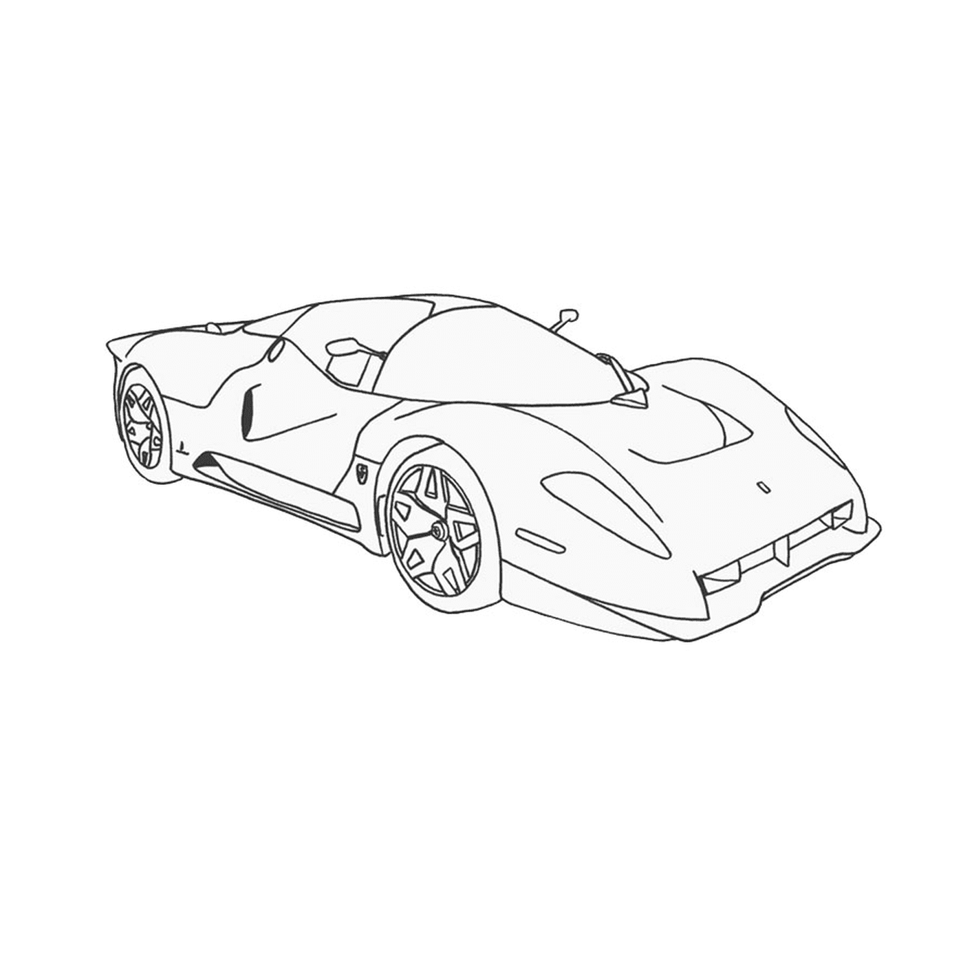  Ferrari 458 dibujado 