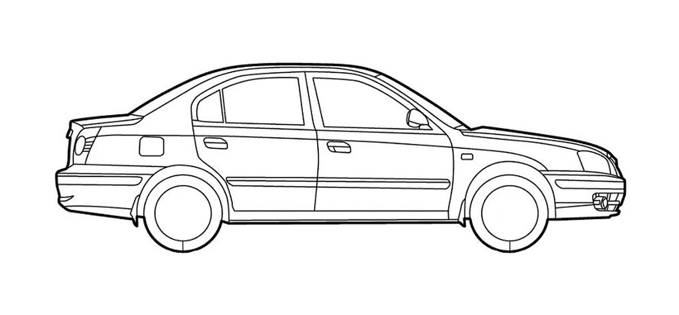  Car viewed from above drawn 