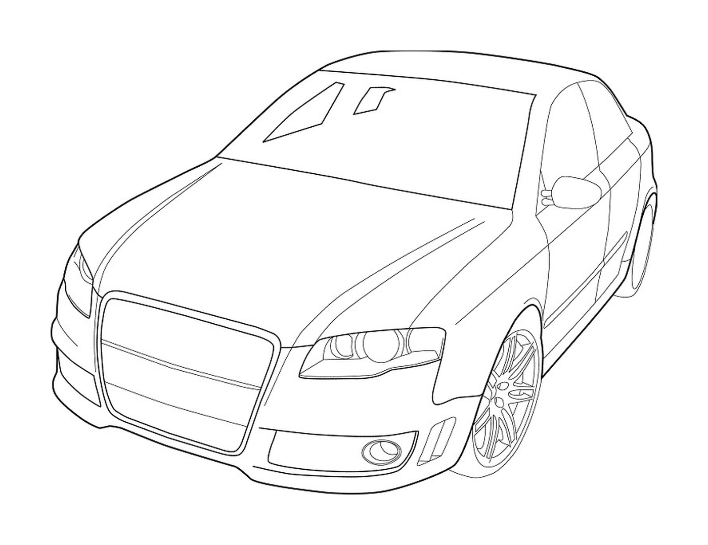  Auto Audi disegnata 