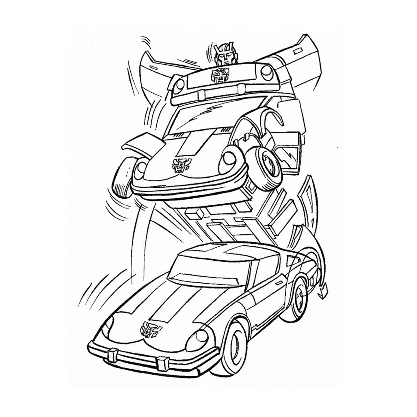 Car and giant robot 