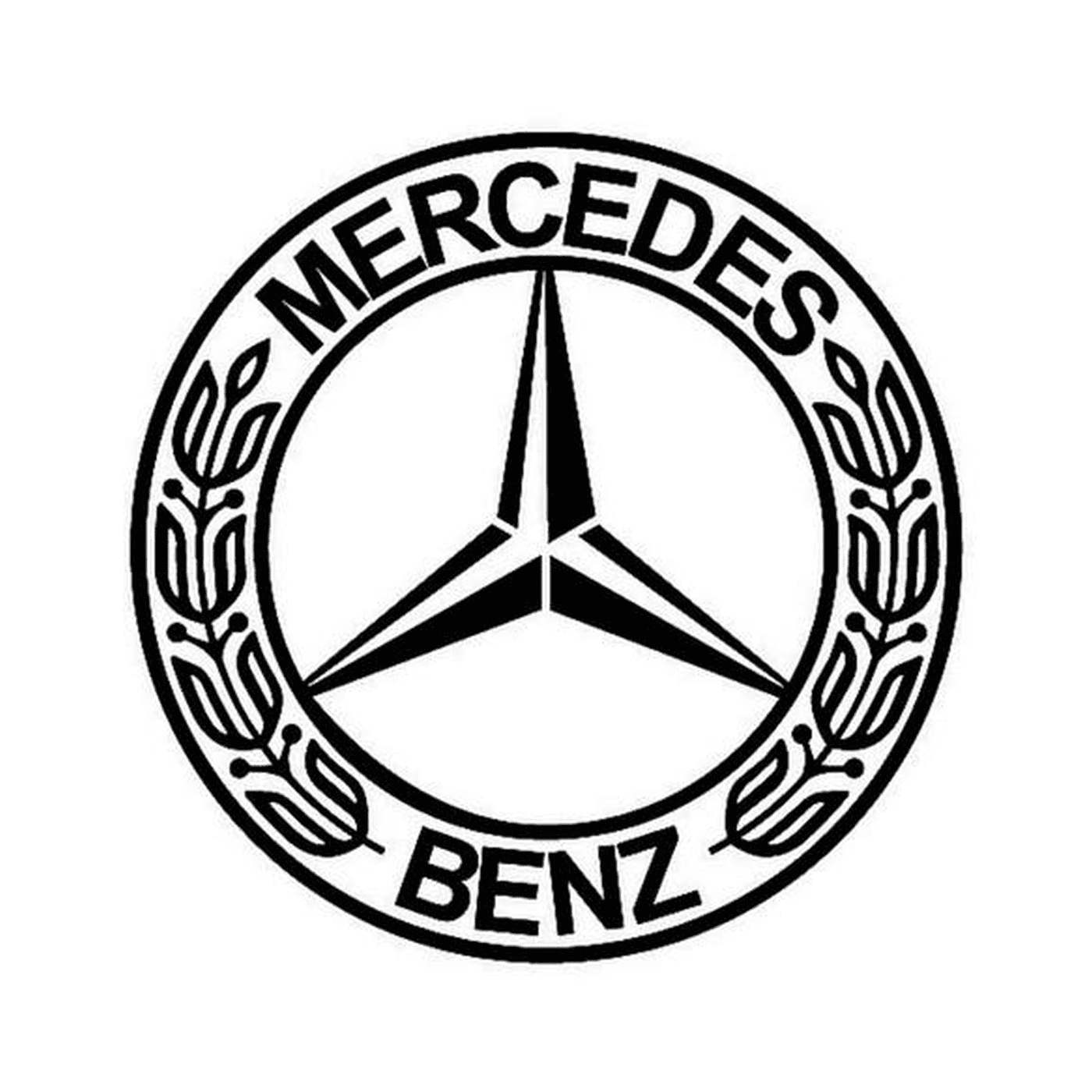  Logotipo distintivo de Mercedes 