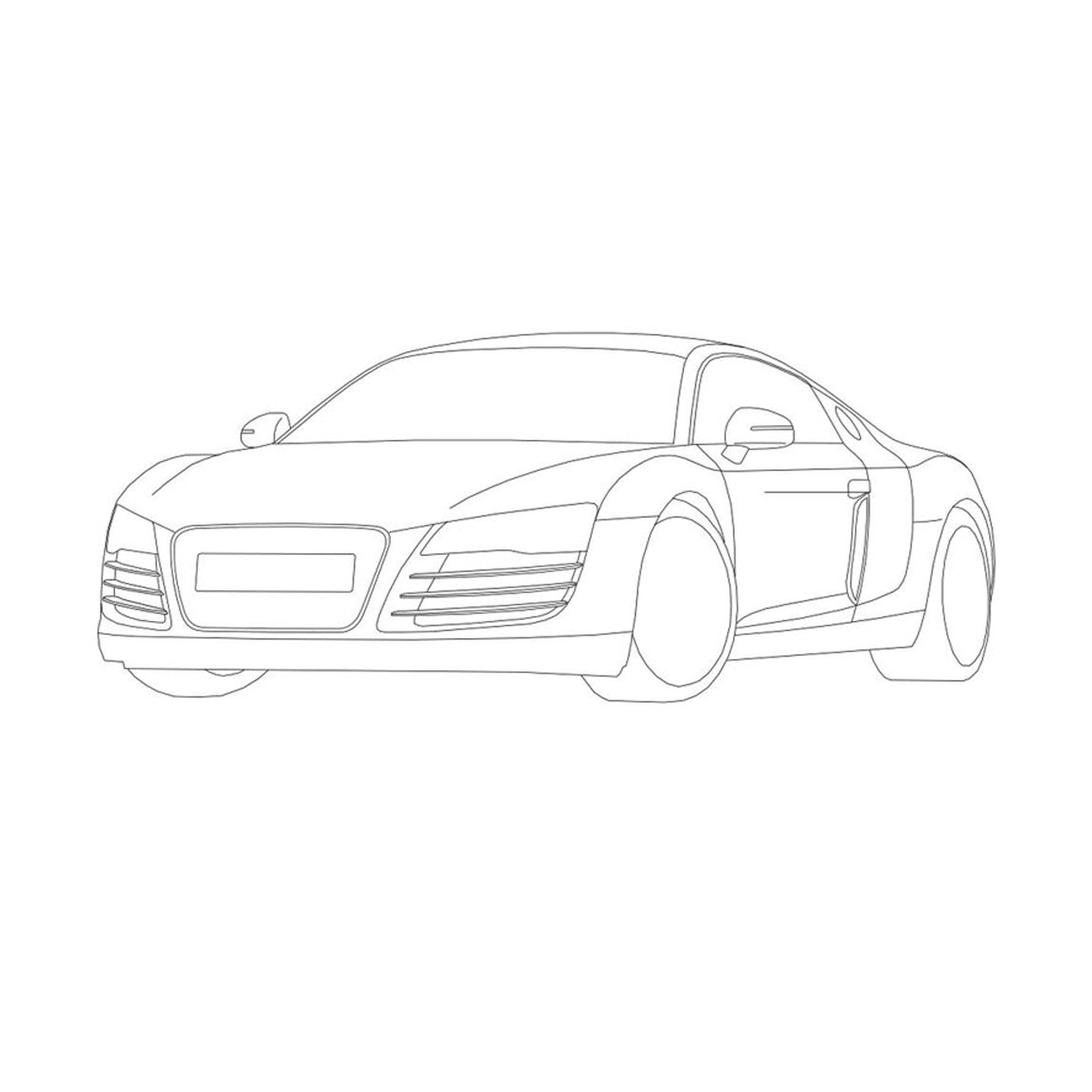  Auto Audi R8 disegnata 