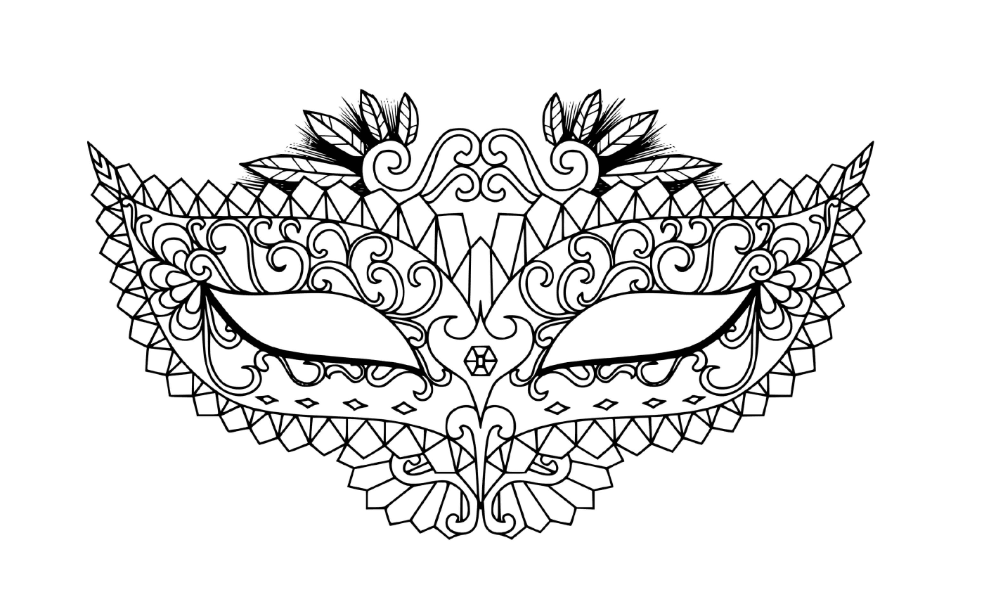  Modern carnival mask, a mask 