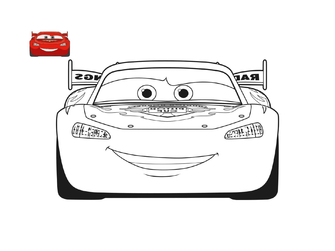  Red McQueen Flash Car in Cars 3 
