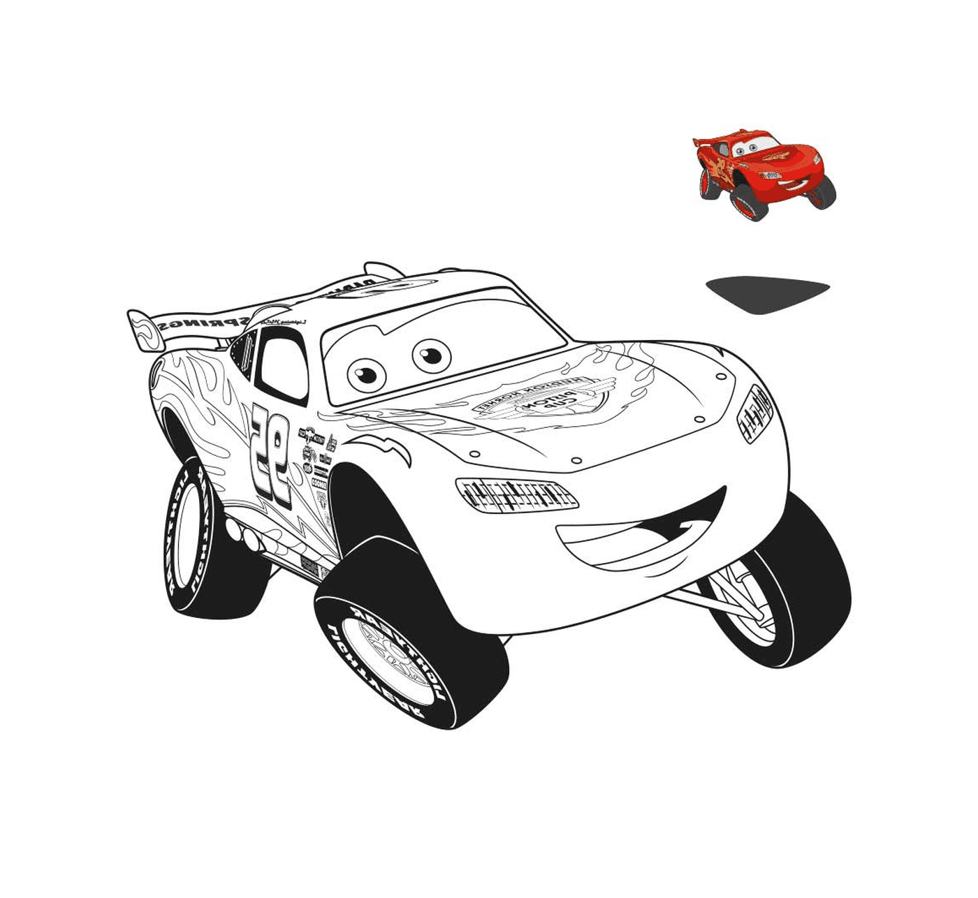  Salto del coche flash de McQueen 
