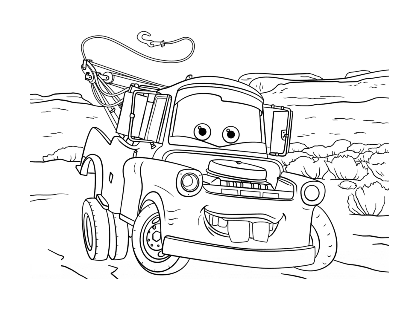  Tow Mater, the unmissable tow truck 