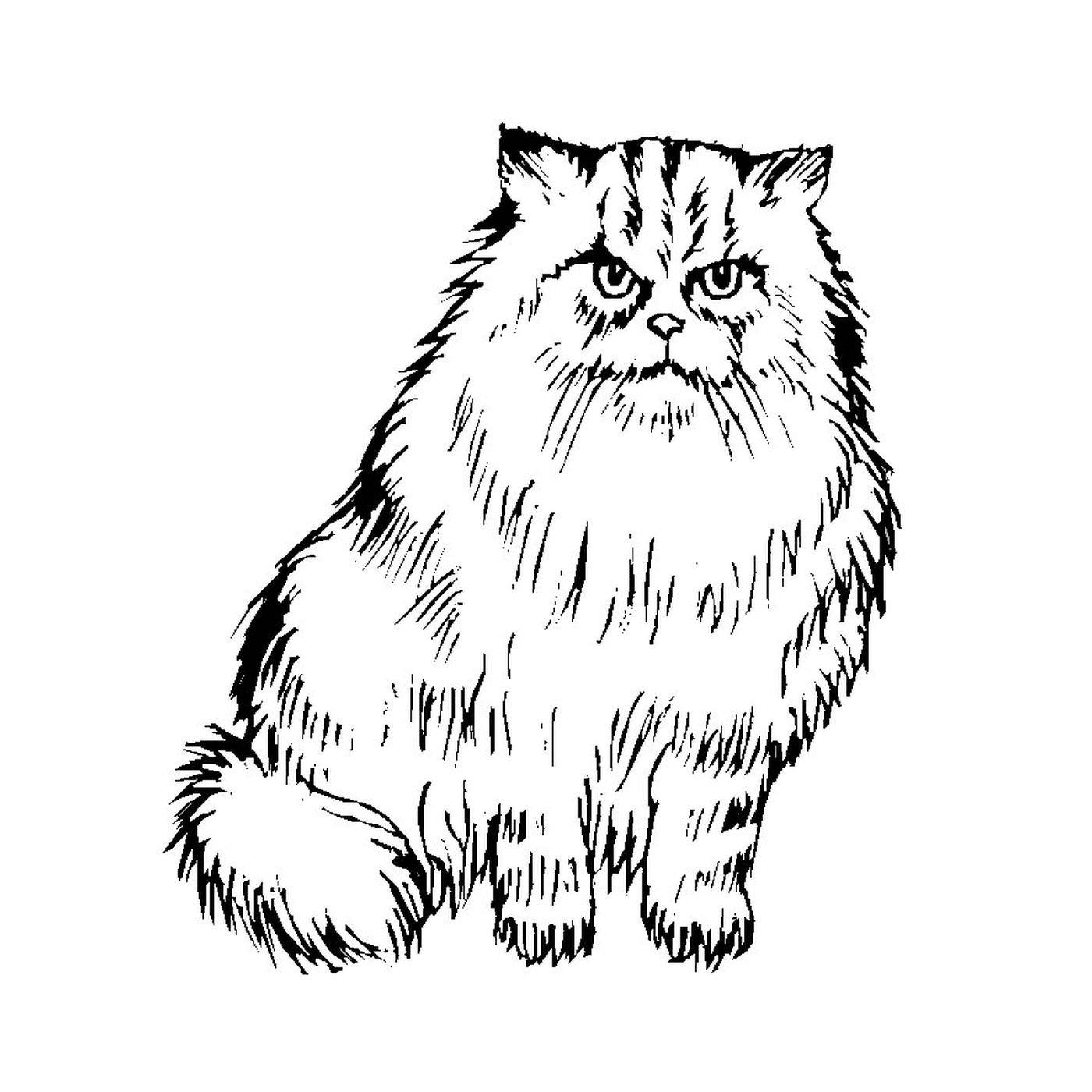  Un hermoso gatito persa 
