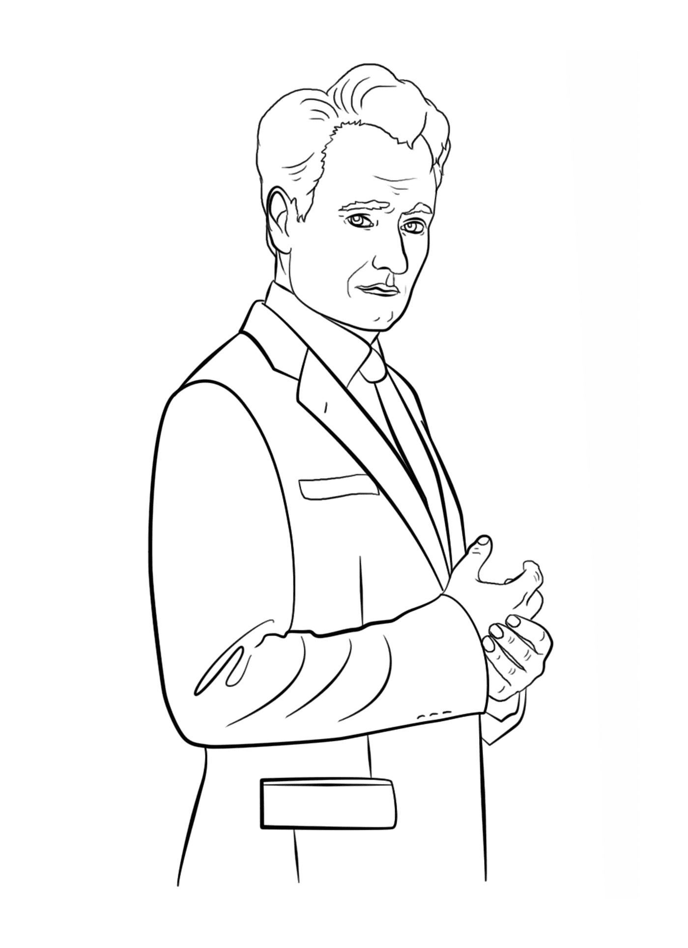  Un uomo vestito in giacca e cravatta 
