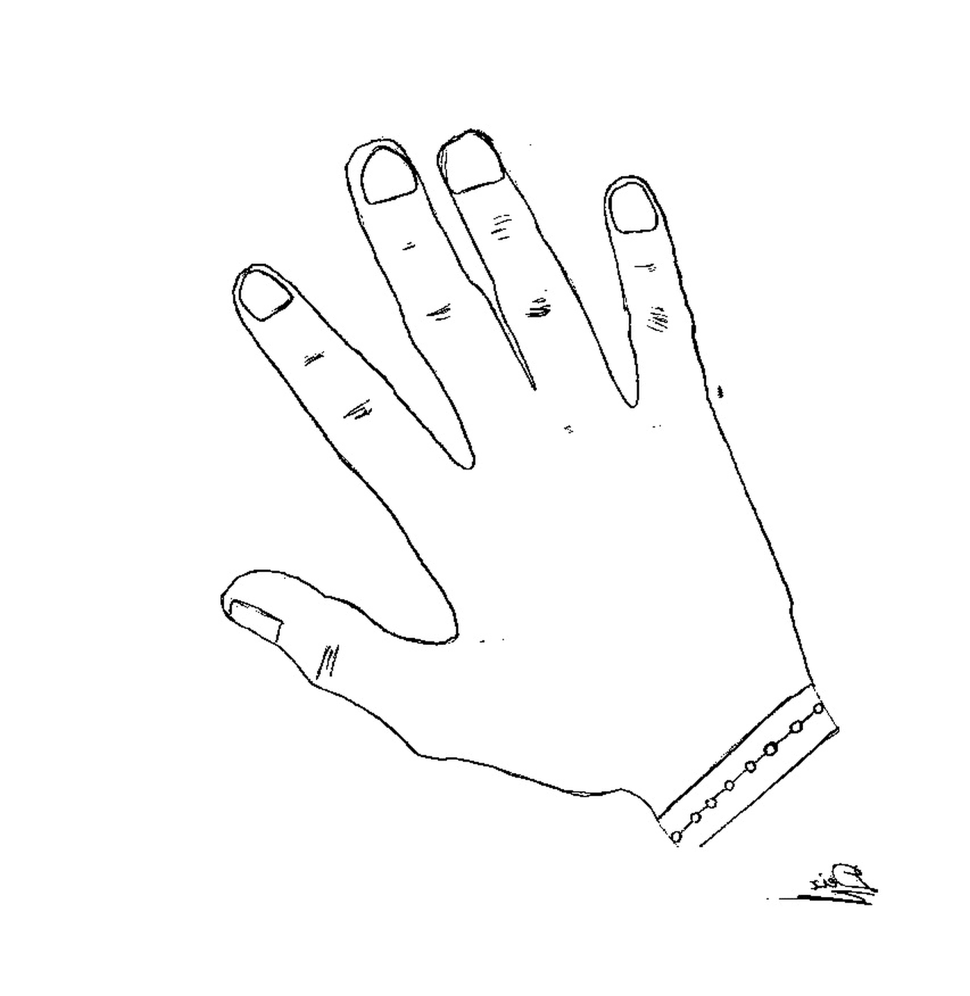  adulto dedos cruzados a mano 