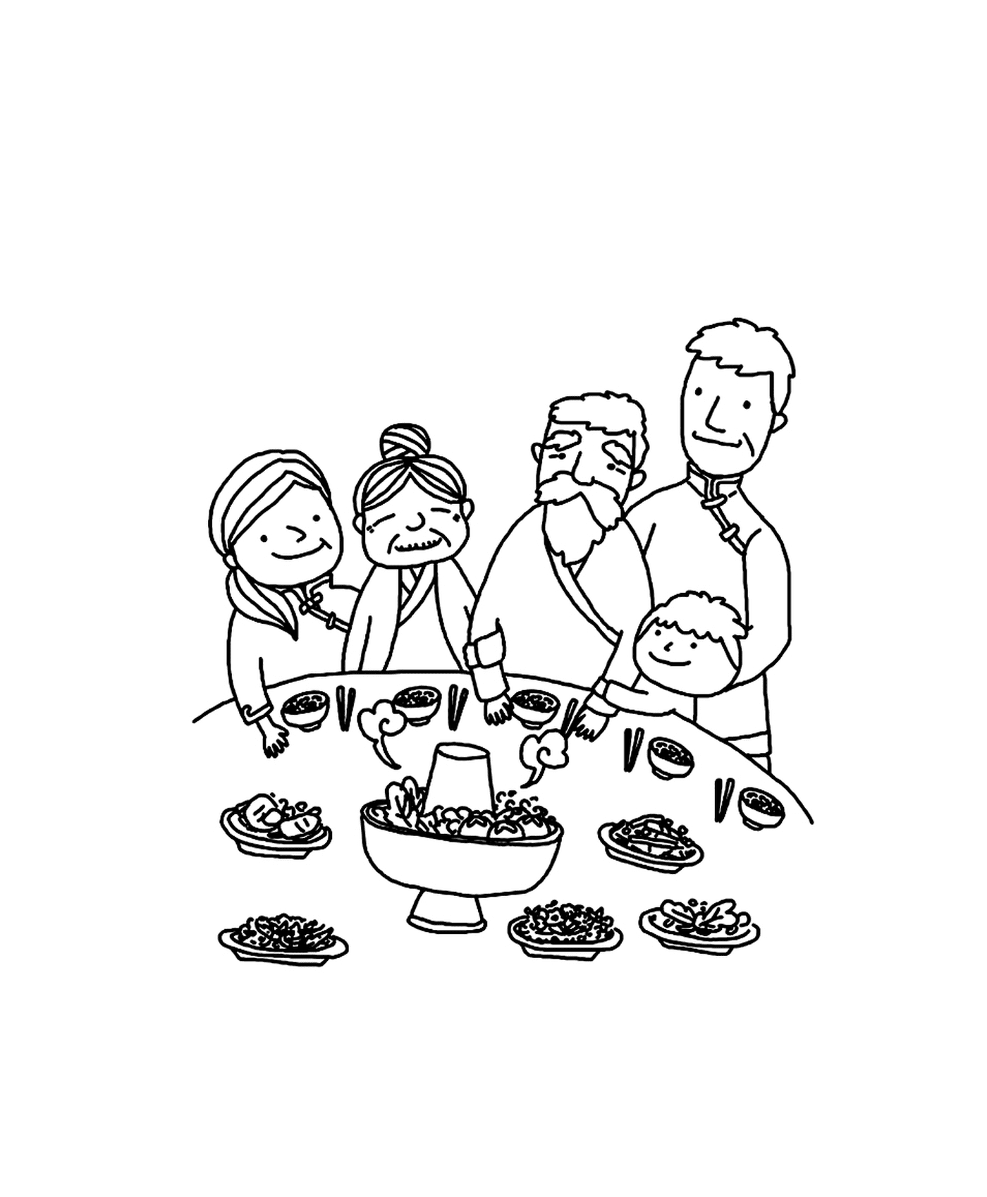  Семейная еда для китайского нового года 