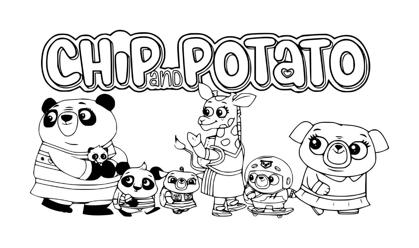  All Chip and Potato friends 