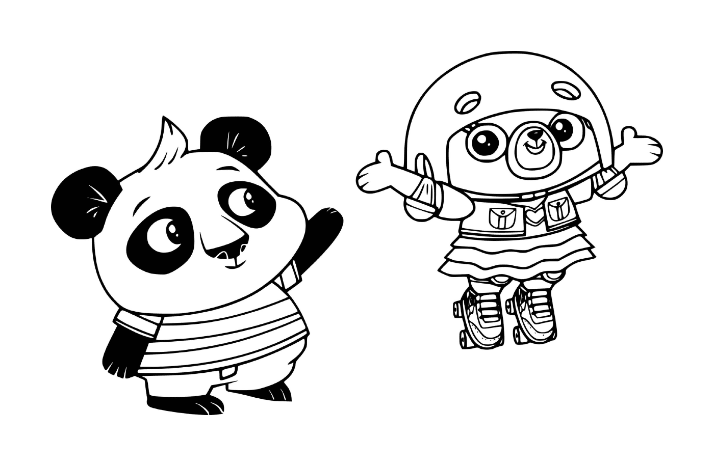  Chip Pug y Nico Panda 