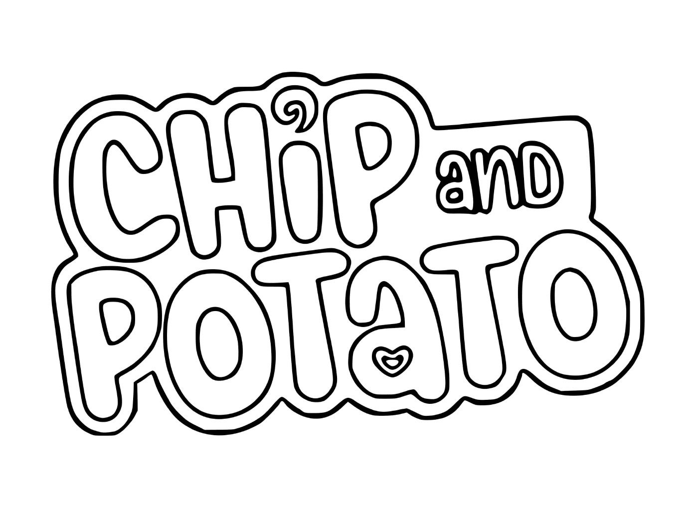  Logotipo de patatas fritas y patatas 