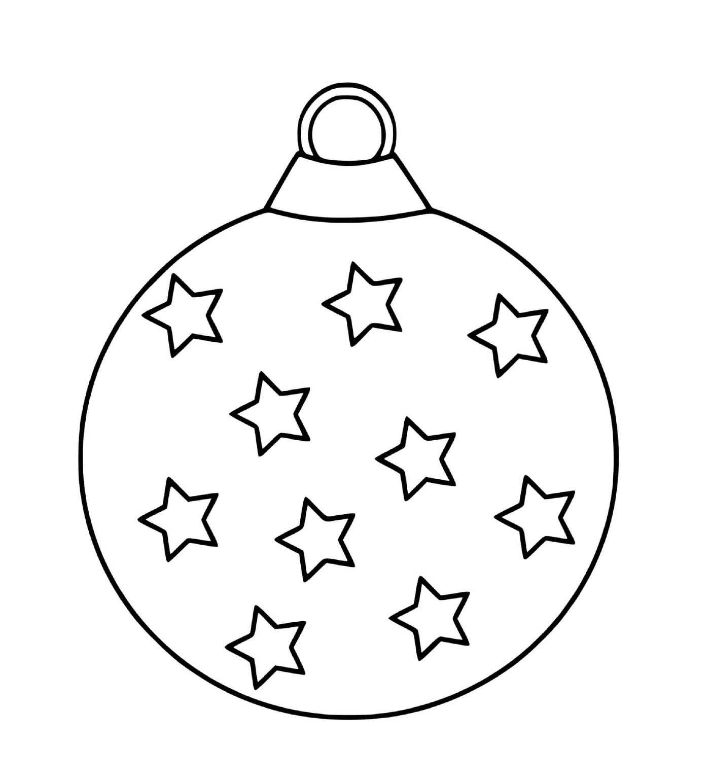  Ein mütterlicher Weihnachtsball mit Sternen 