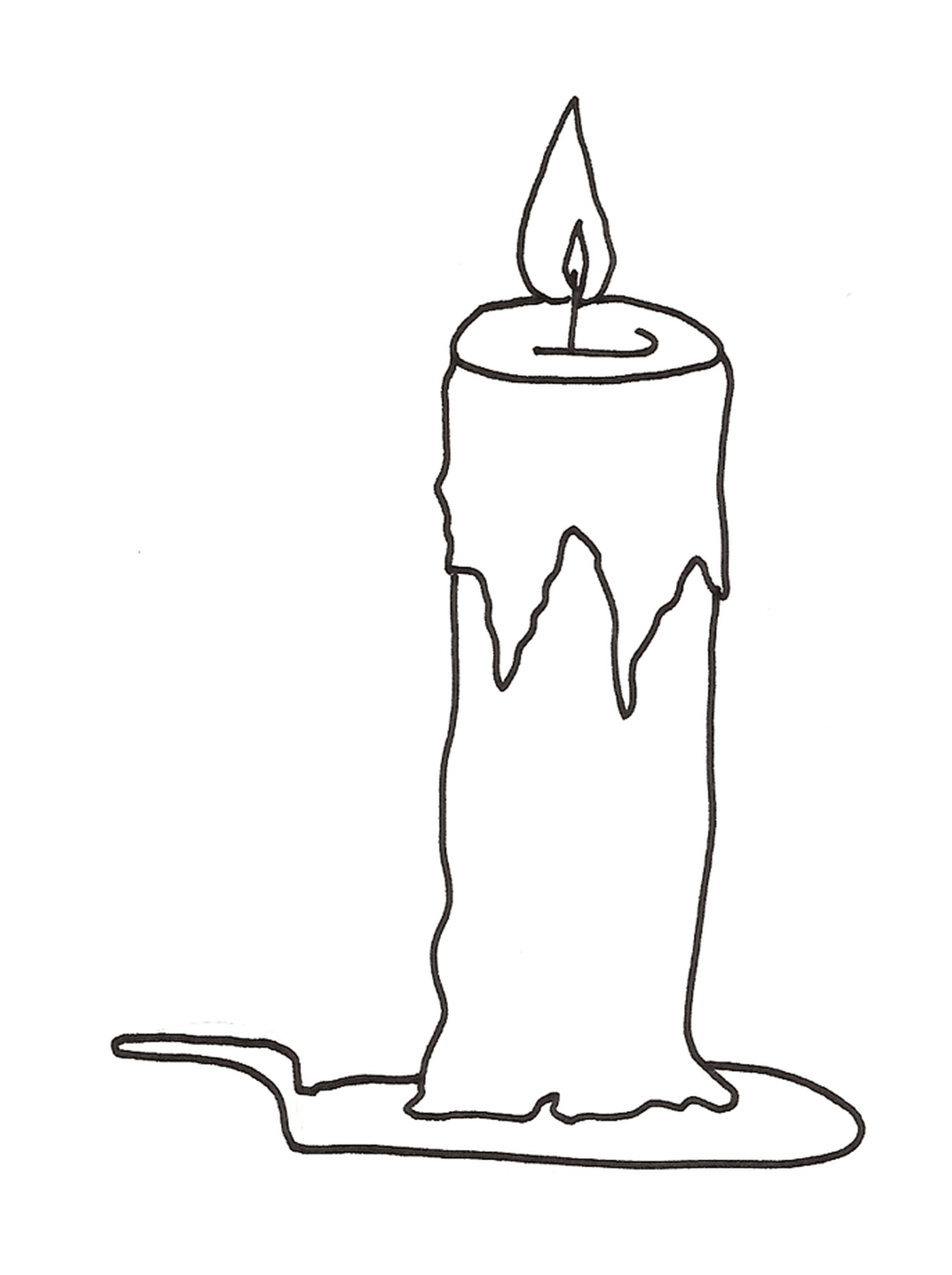  A designed Christmas candle 