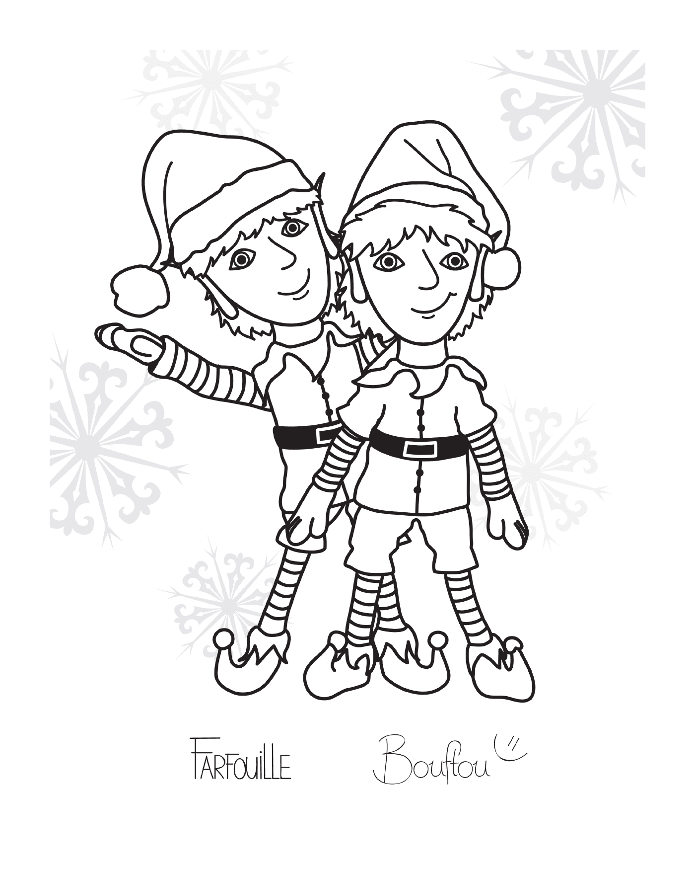  Two twin elves of Christmas 