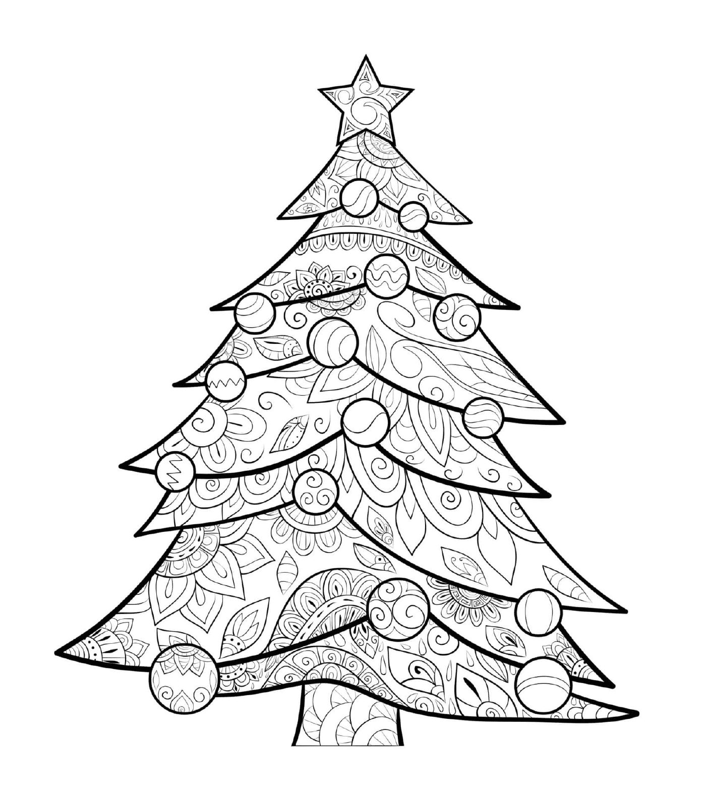  Un albero di Natale per adulti con le palle 