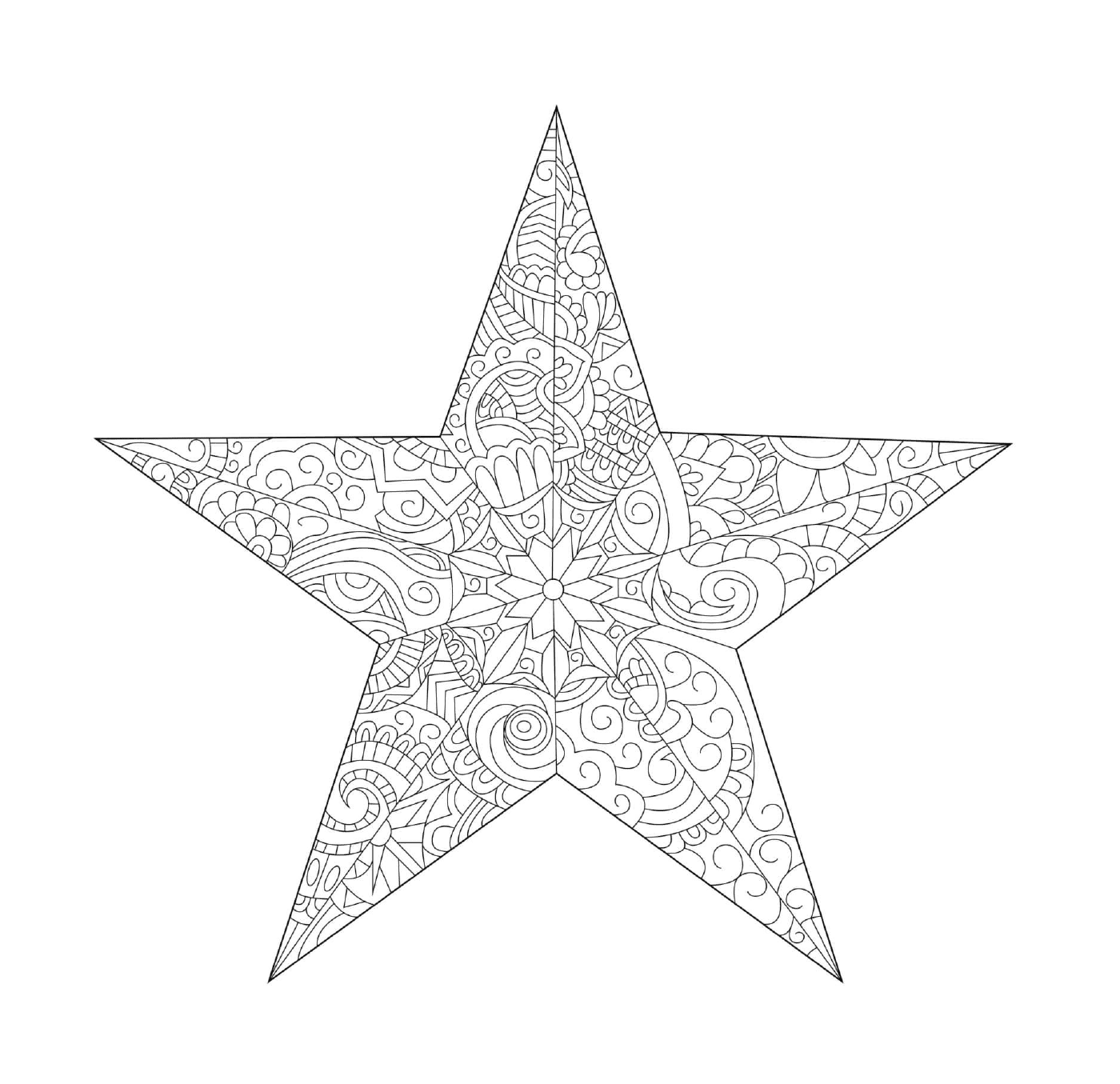  A decorative star 