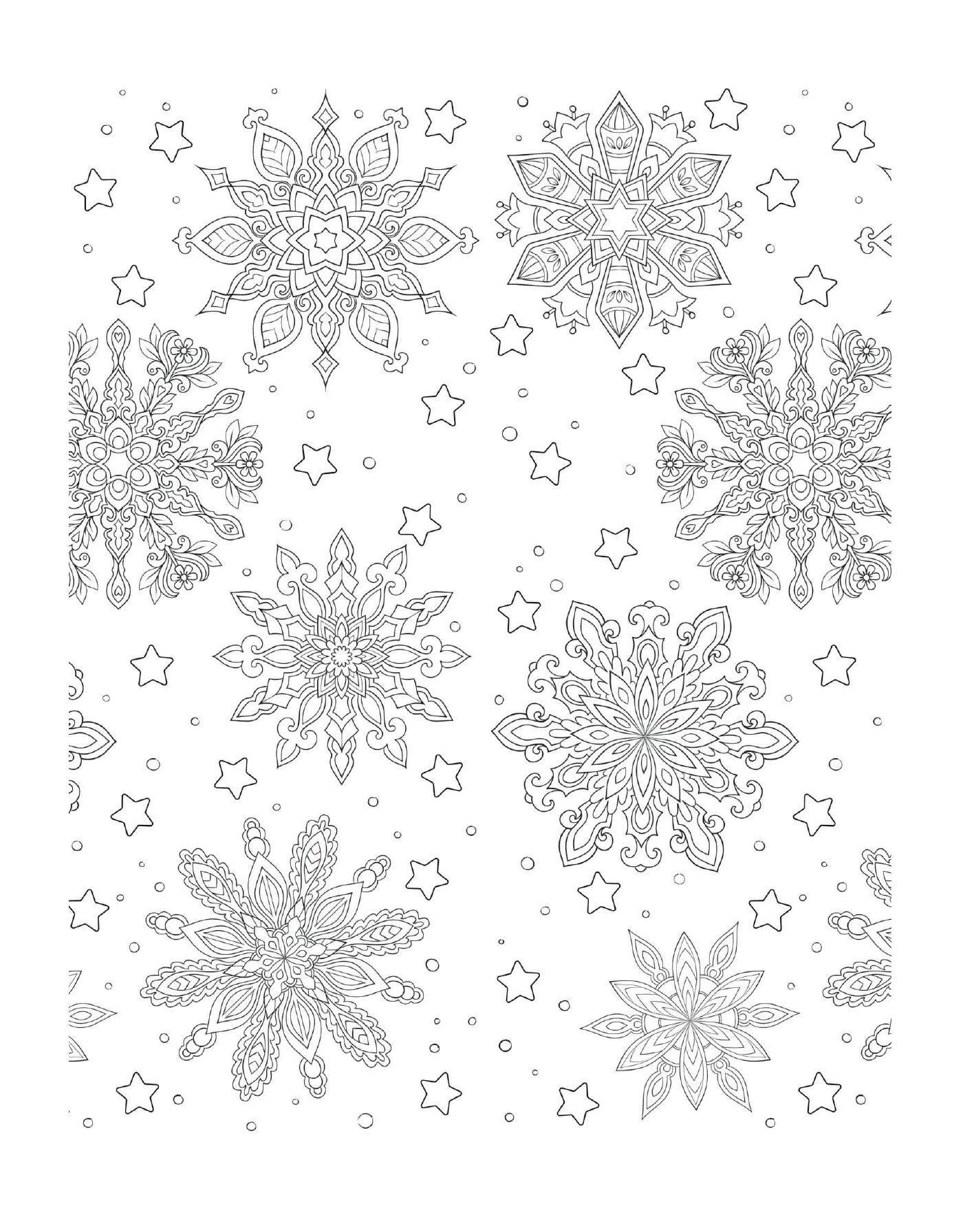 Snowflake pattern 