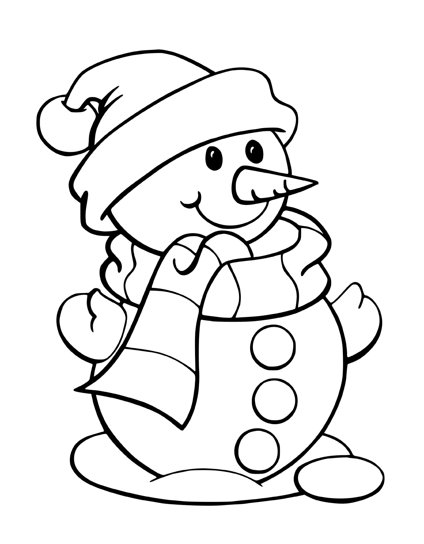  Легкий снеговик для детей 