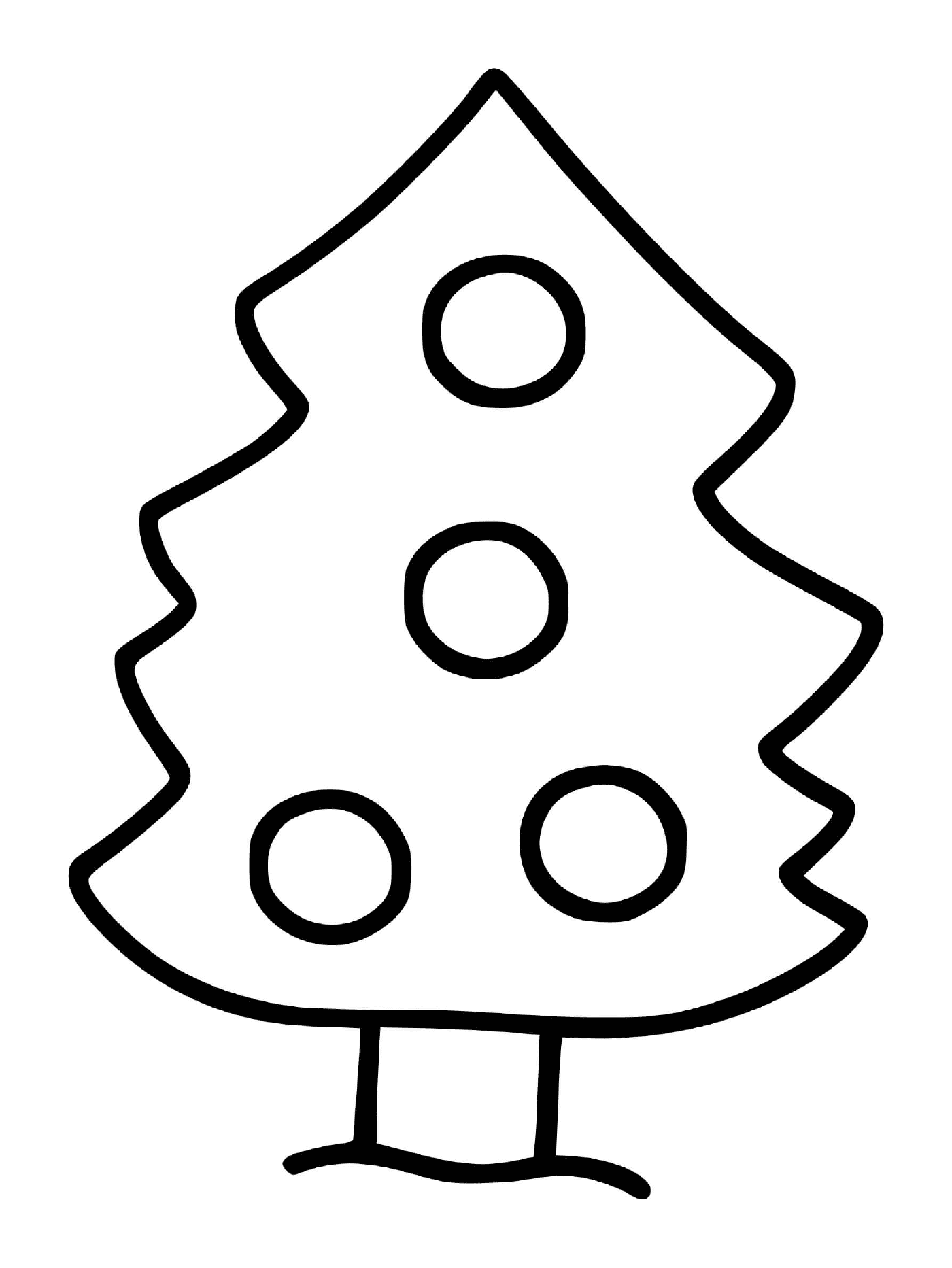  Árbol de Navidad muy simple y fácil para los niños pequeños 