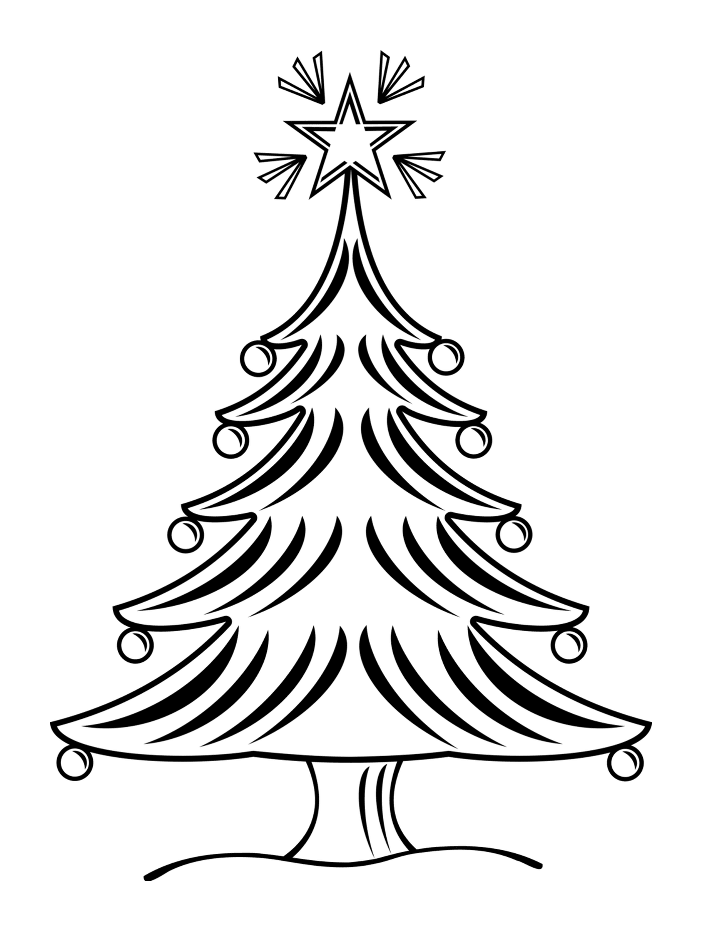  Рождественская елка 2017 с звездой 