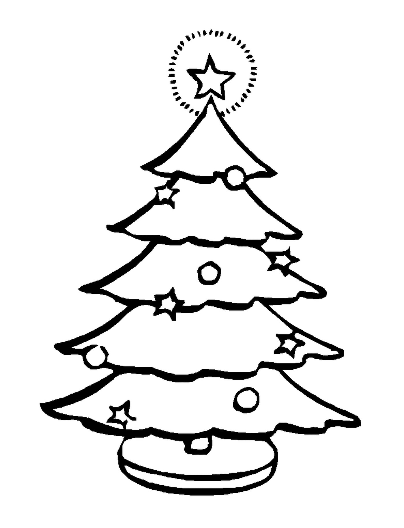  Простая рождественская елка 