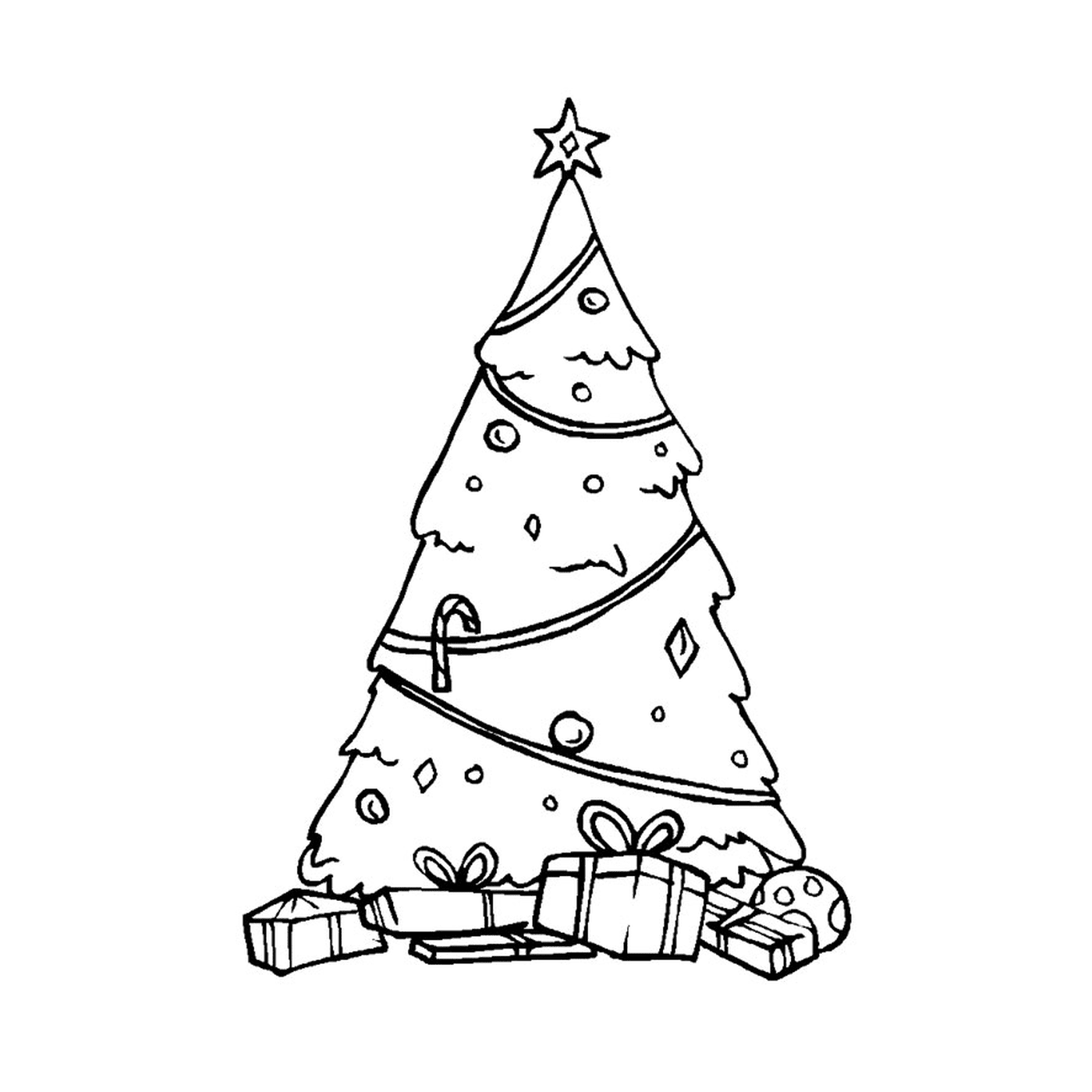  Un albero di Natale tradizionale 