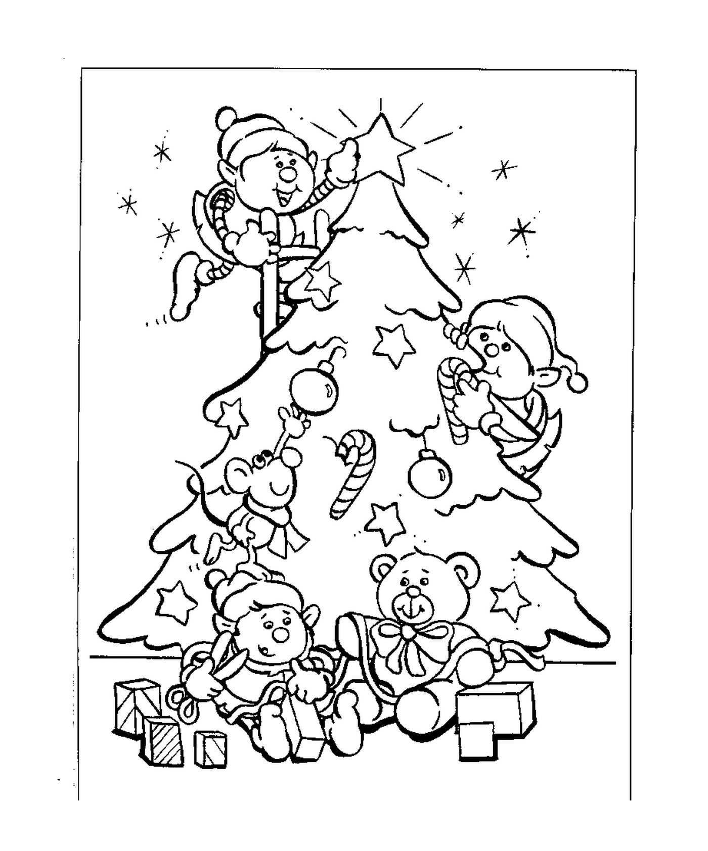  Классическая рождественская елка 