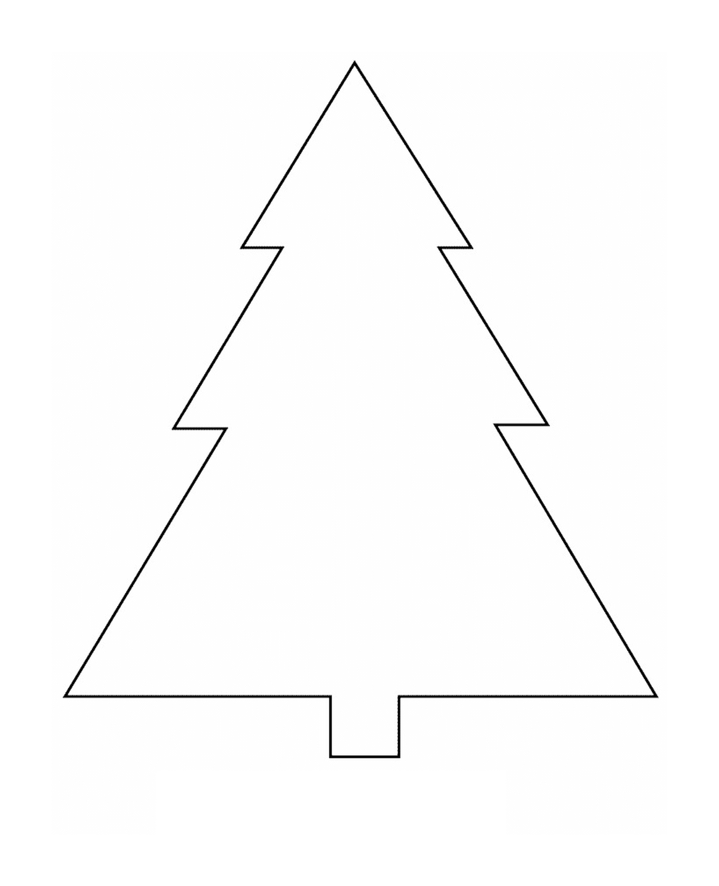  Un árbol de Navidad hecho de papel cortado 