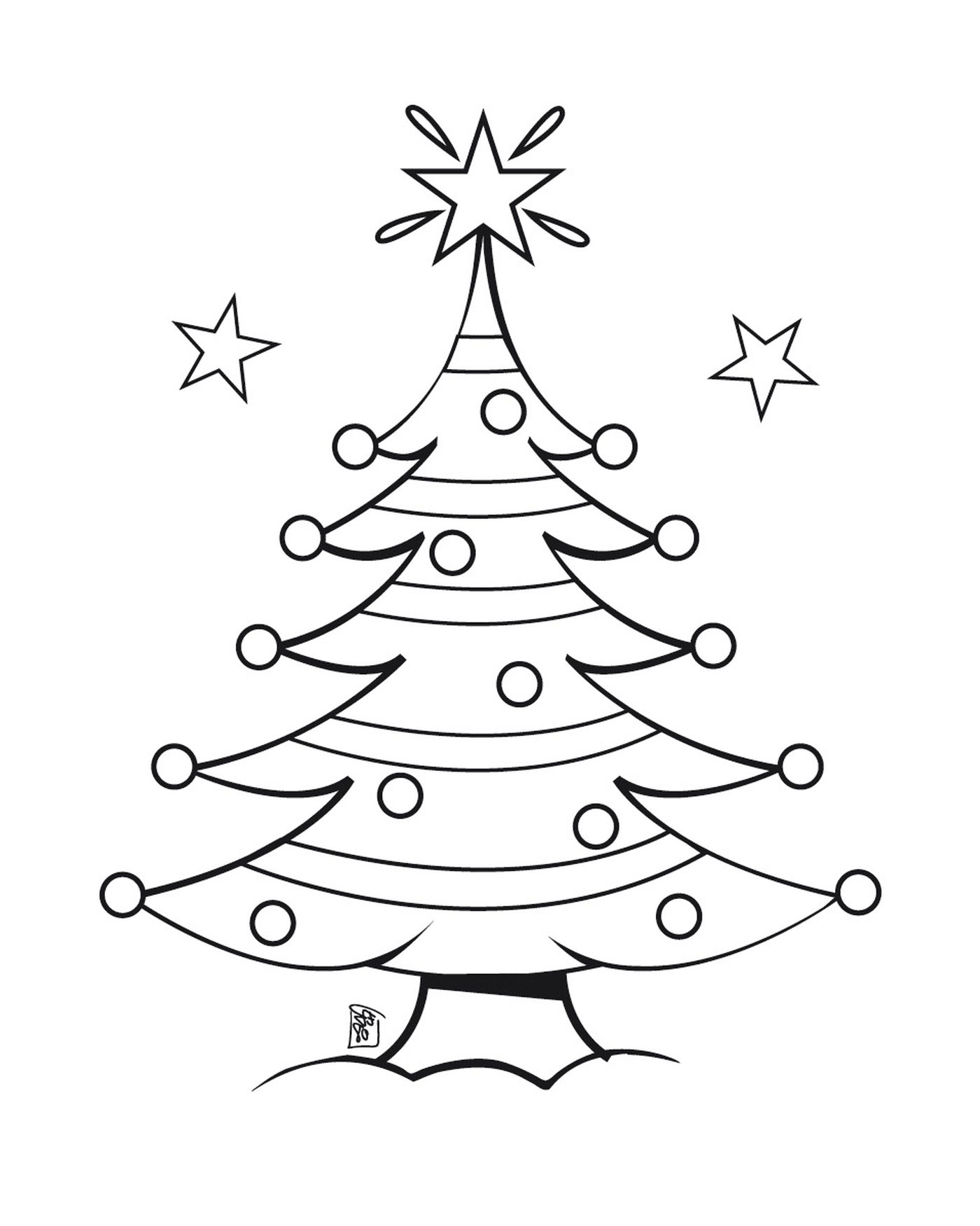  Un albero di Natale tradizionale 