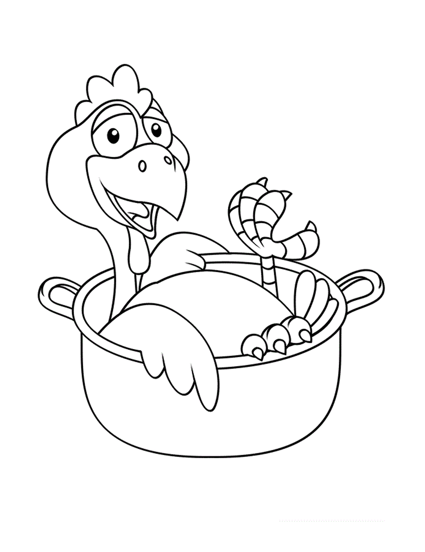  A turkey in a pot 