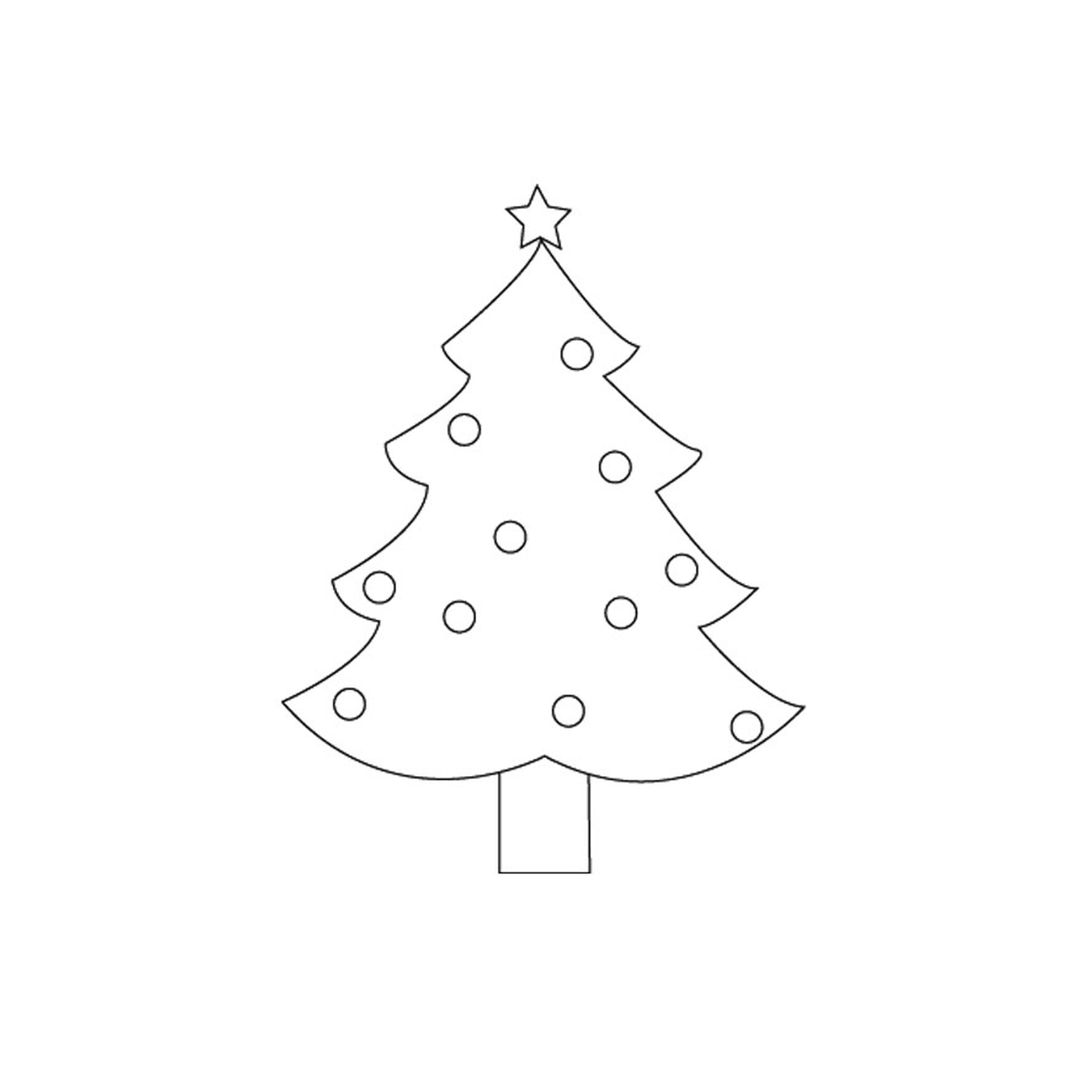  Árbol de Navidad sencillo 
