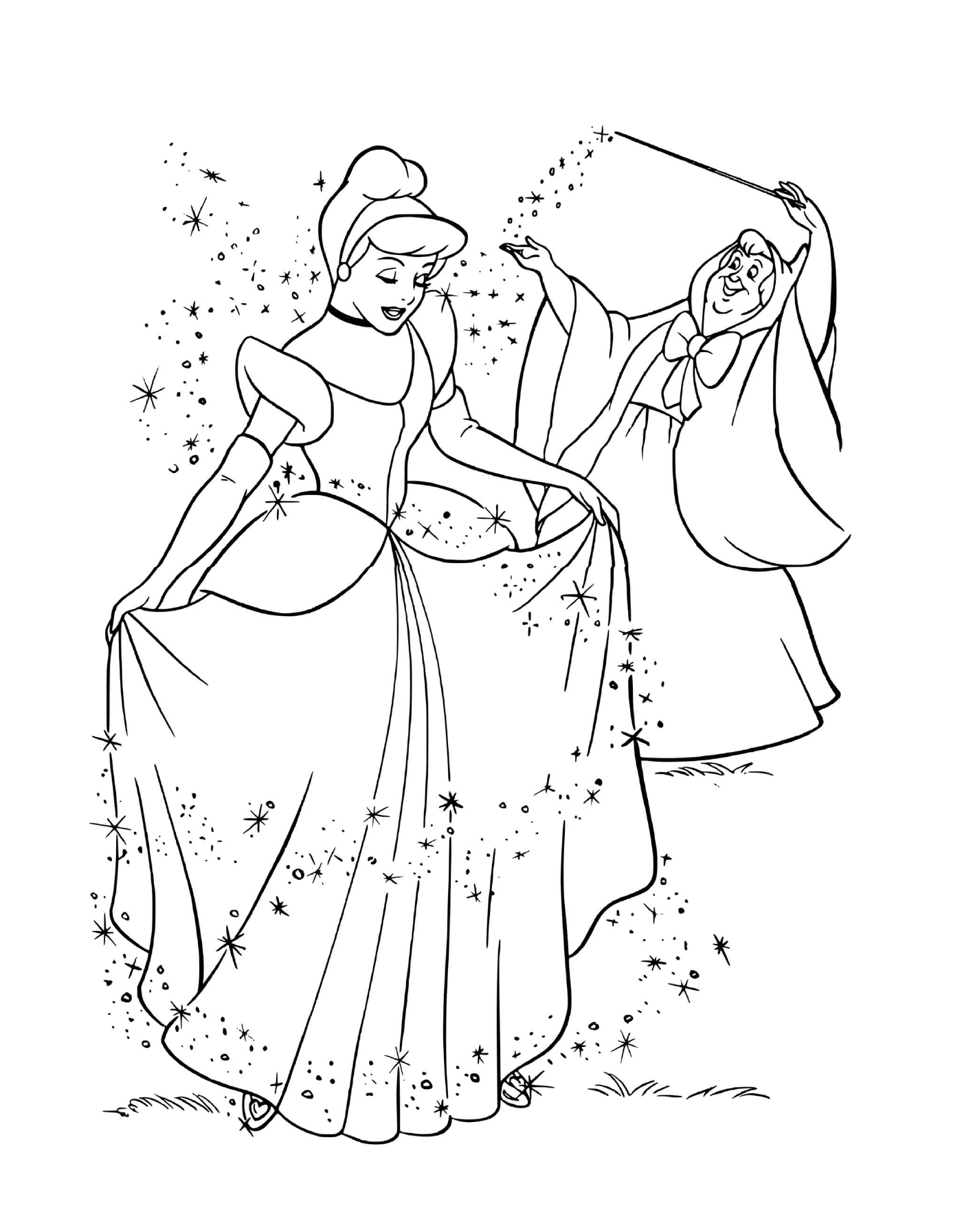  Baile de magia con la princesa Cenicienta y su madre 