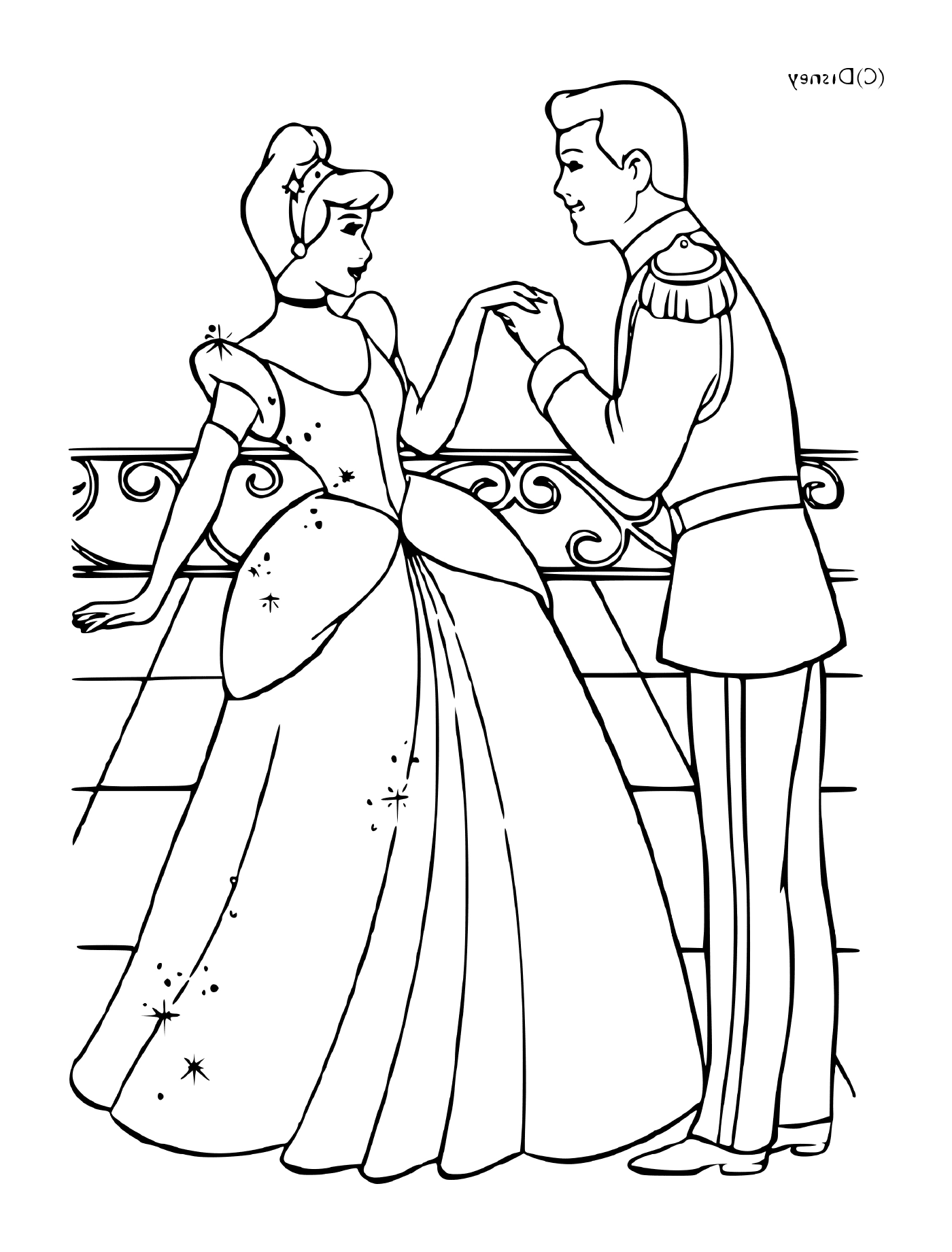  Cinderella and her charming prince 