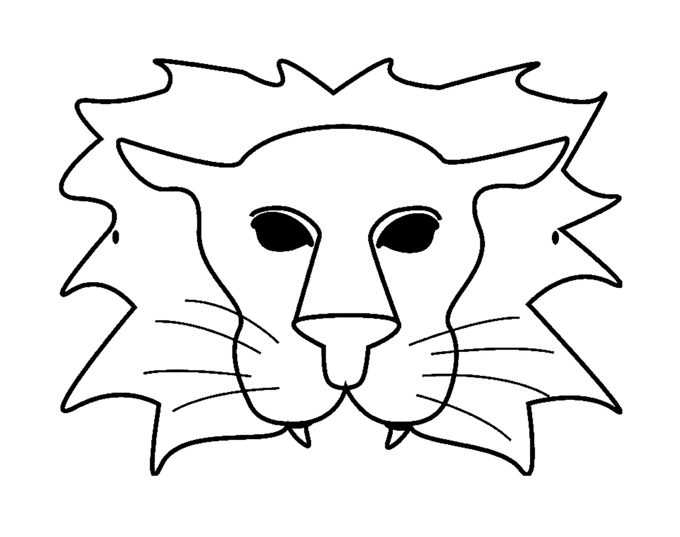  Maschera di leone a carnevale 