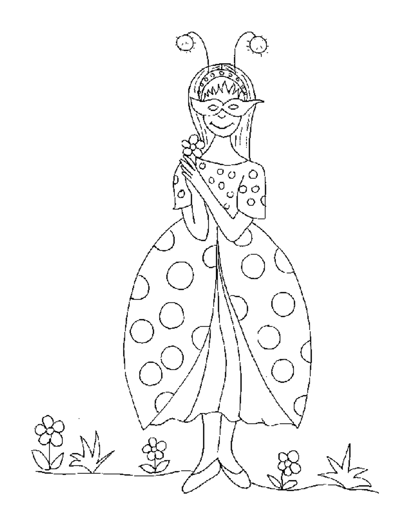  Un disfraz de mariquita para el carnaval 