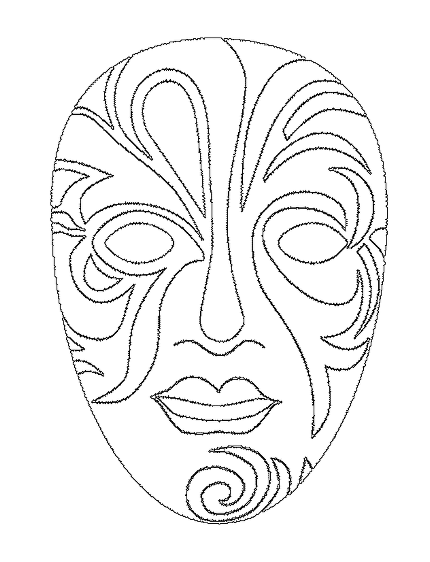  Una bonita máscara facial para el carnaval 